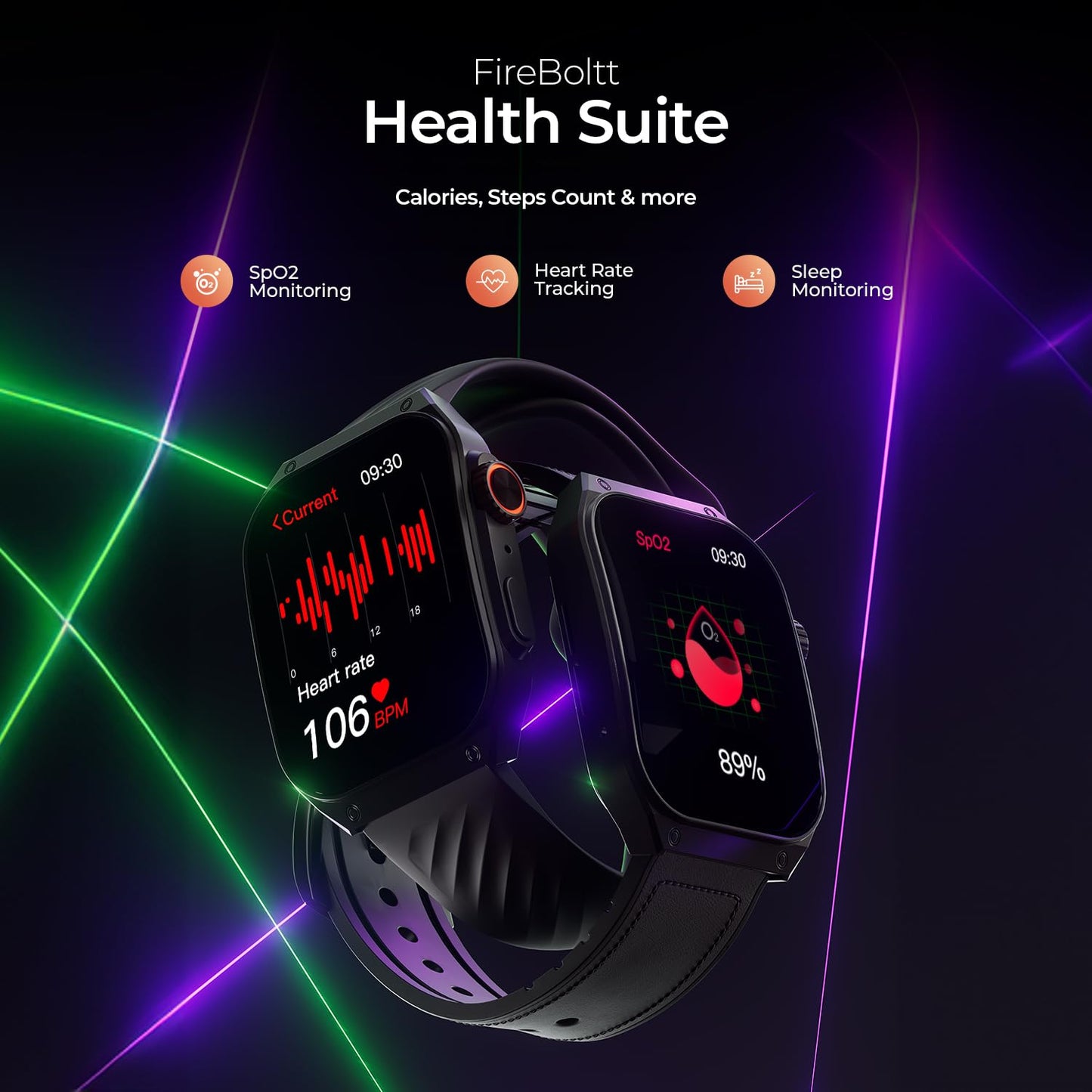 Fire-Boltt ARC 49.8mm (1.96 inch) AMOLED Always On Curved Display Smart Watch, Bluetooth Calling, Wireless Charging, 100+ Sports Modes, Water-Resistant 100+ Cloud Watch Faces (Midnight Blue)