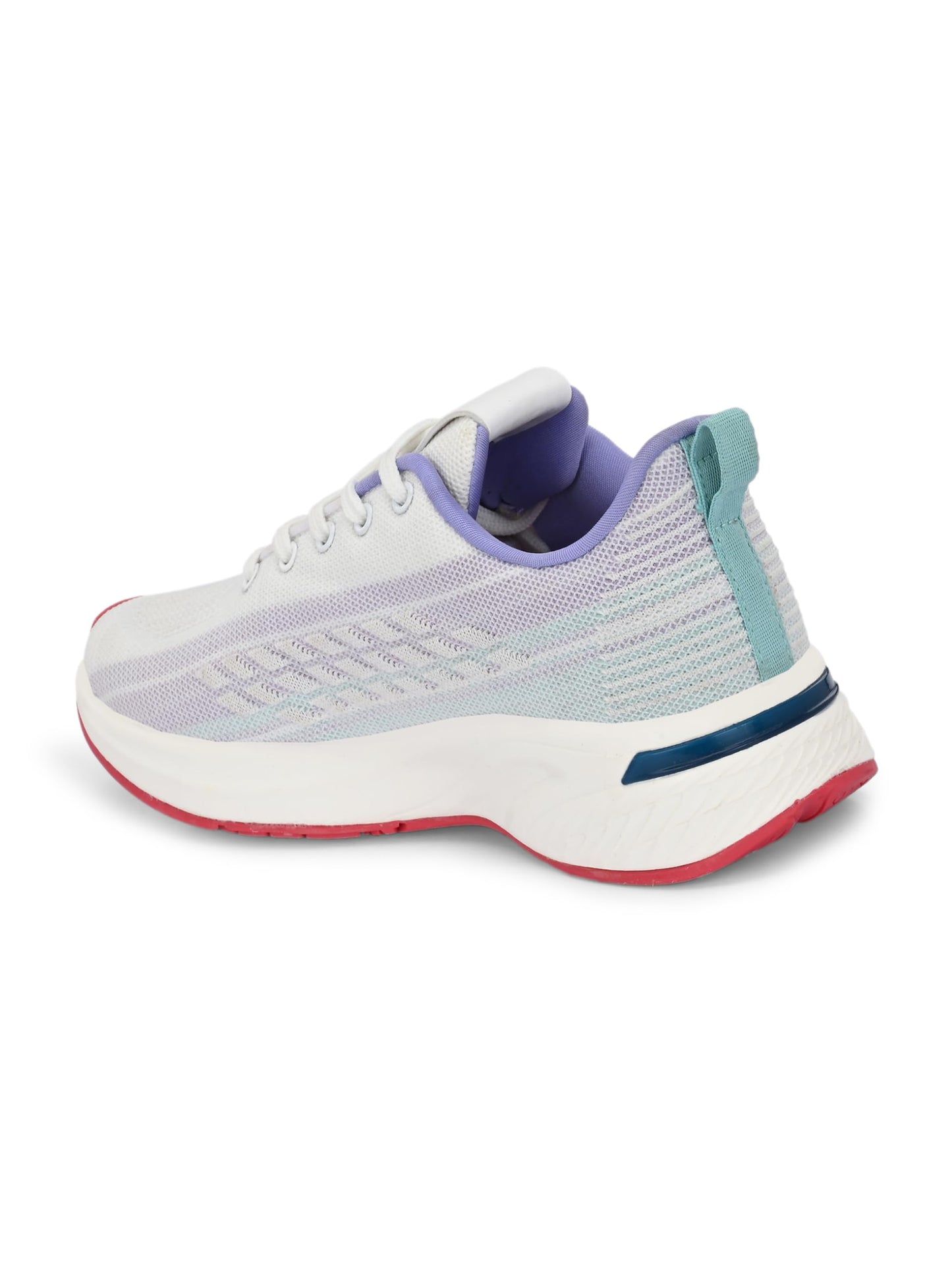 OFF LIMITS Women PALOMA Running Shoes, Off White/Purple/Aqua, UK 4