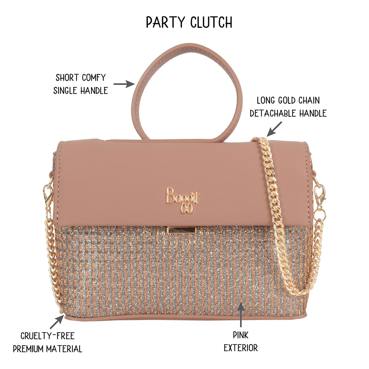 Baggit Women Brown Xxxs Size Satchel Sling Bag | Ladies Stylish Casual Cross Body Purse Handbag