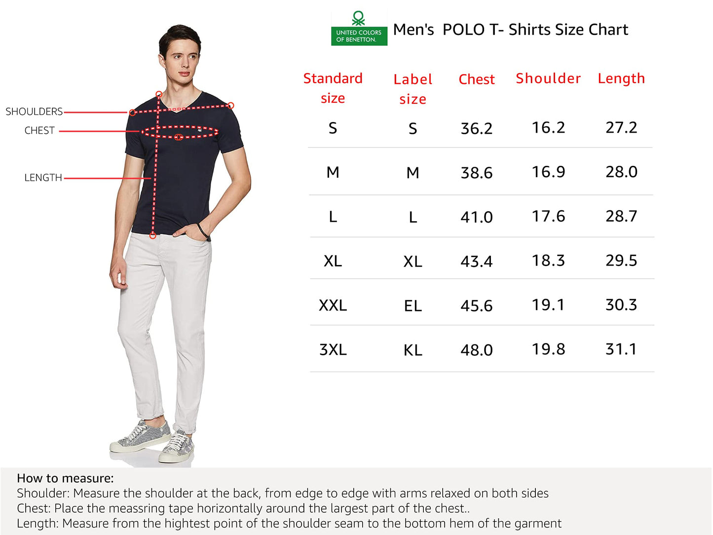 United Colors of Benetton Men's Slim T-Shirt (3099J7106I903_Sky Blue L)