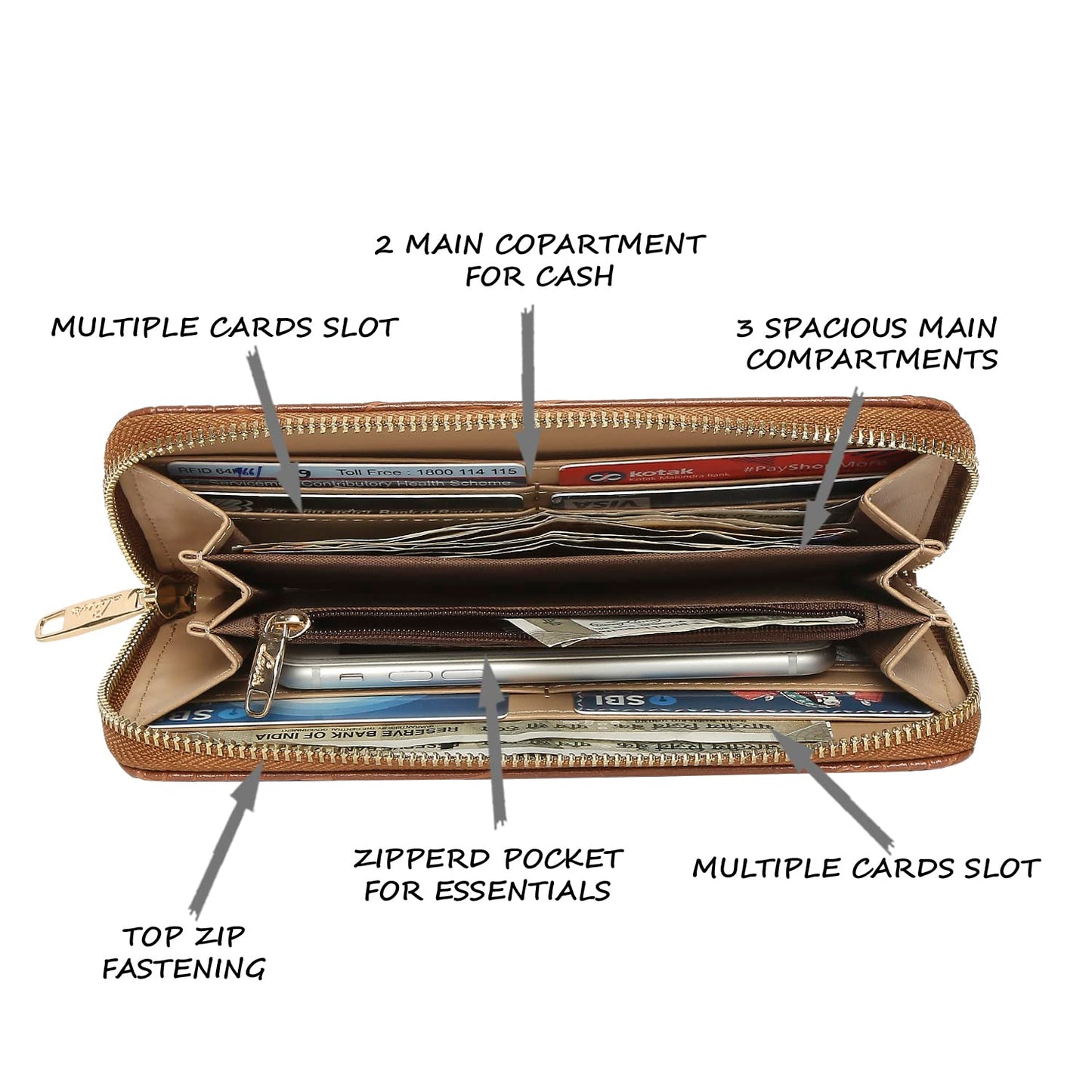 Lavie Glossy Sacy Za Wa Ladies Handbags