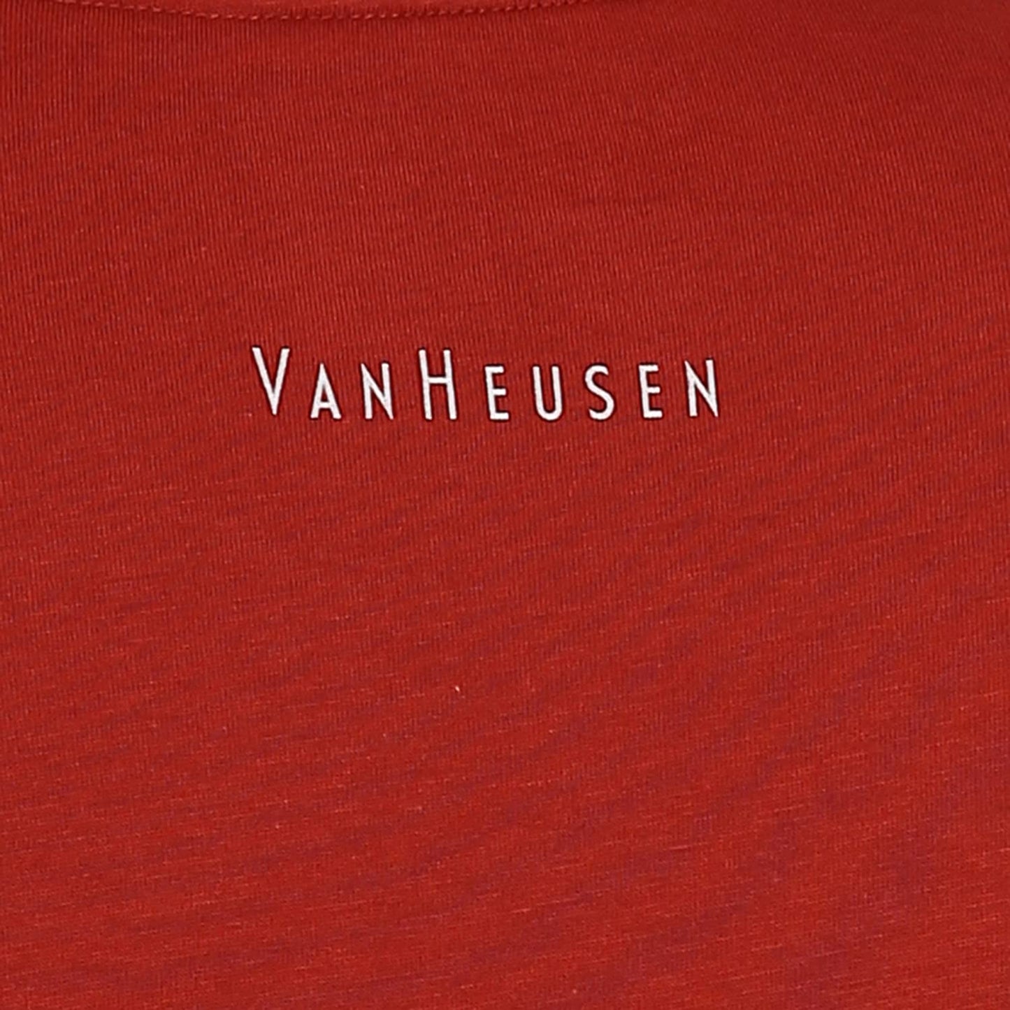 Van Heusen Men Athleisure Anti Bacterial T-Shirt - Smart Tech, Easy Stain Release, Anti Stat_60037_Dark Rust_S