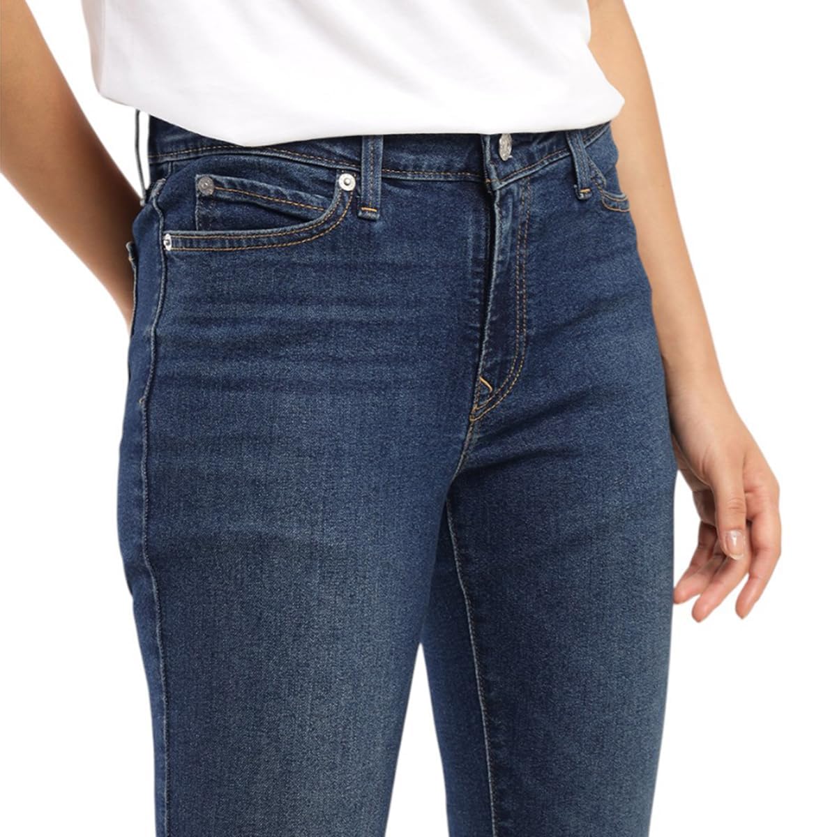 Levi's Women's 711 Skinny Fit Mid-Rise Jeans Blue