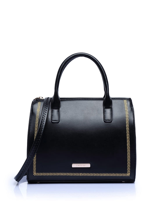 Caprese Women's Satchel handbag (Black)