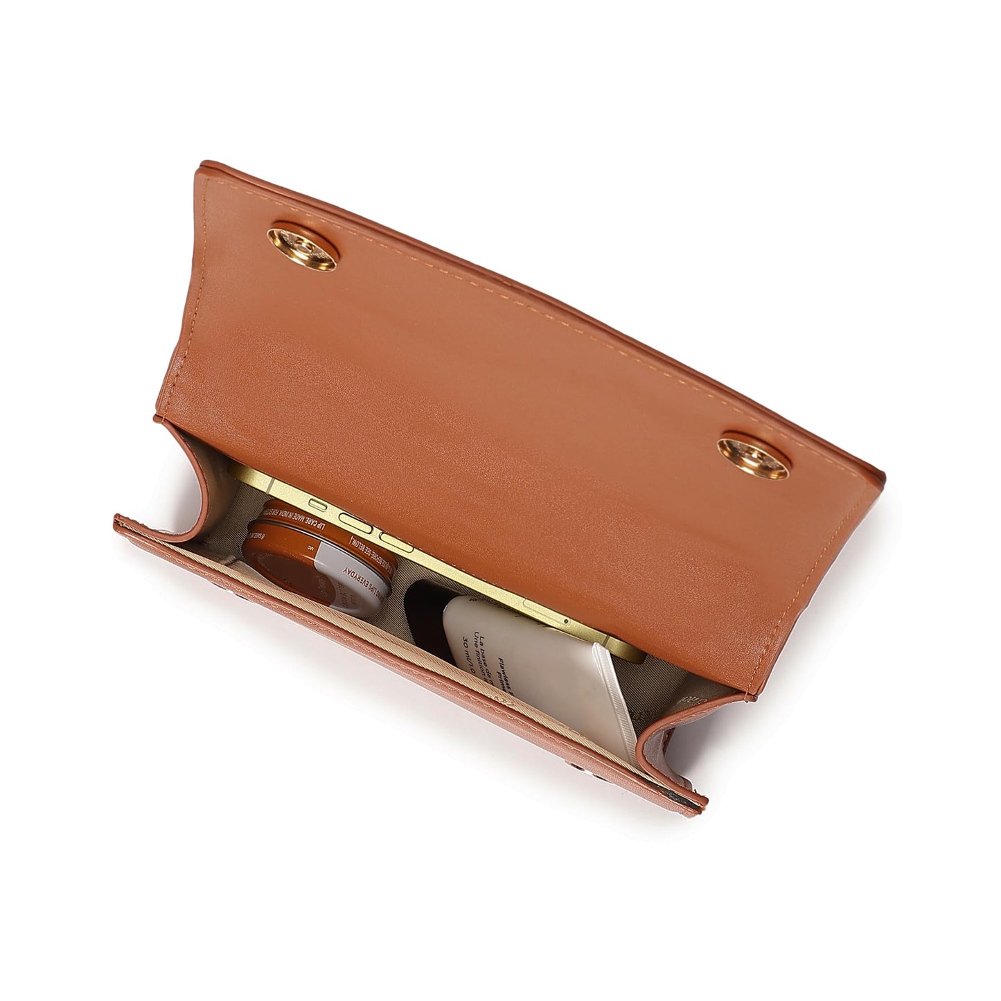 Fastrack Quilted Pattern Sling Bag For Women | Faux Leather Sling With Metal Chain Handle and Adjustable Belt | Flap Closure With Magnetic Lock and Trendy Charm | Trendy Women's Handbags