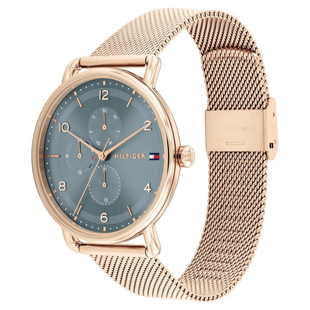 Tommy Hilfiger Quartz Multifunction Blue Stainless Steel Strap for Women-TH1782664