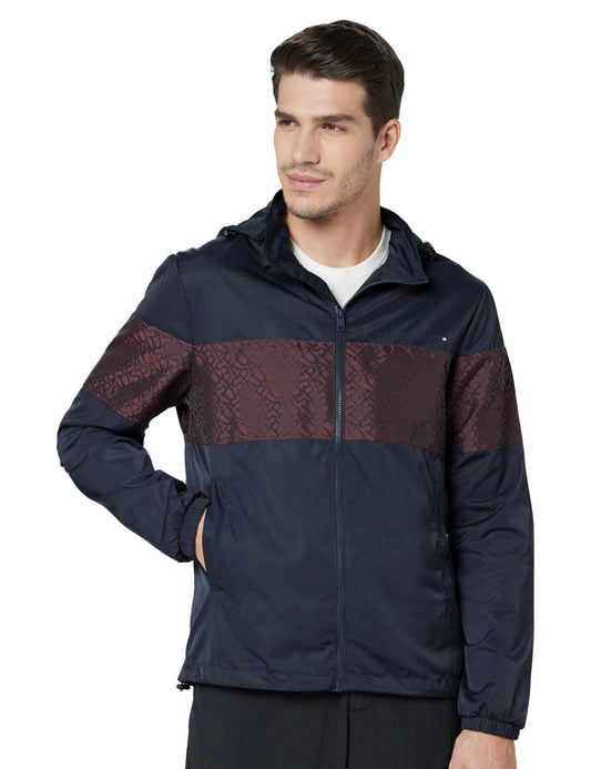 U.S. POLO ASSN. Men's Polyester Standard Length Light Weight Jacket with Hood