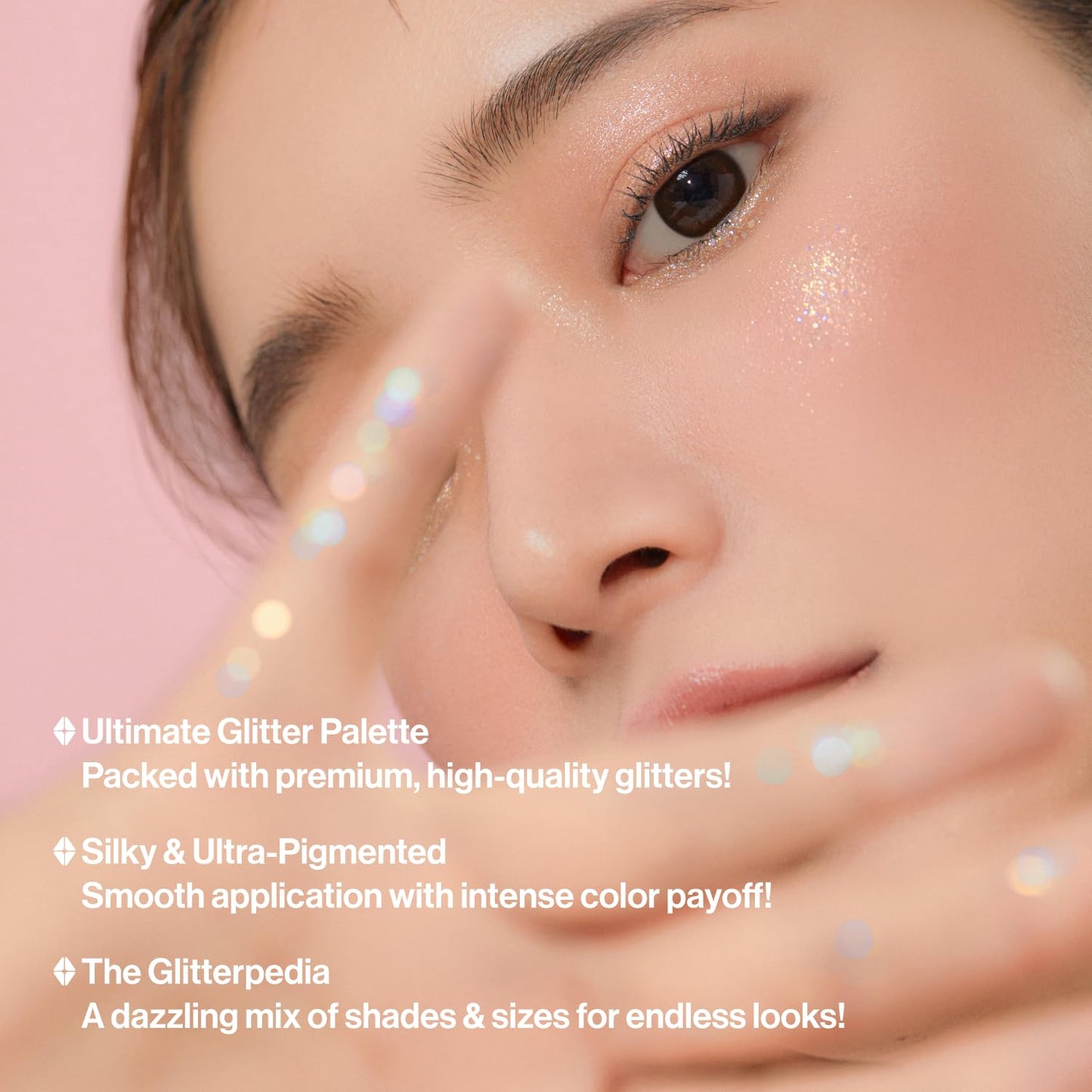 UNLEASHIA Glitterpedia Eye Shadow|Palette|Eye Makeup|Point Makeup Vegan|Cosmetics|Korean Cosmetics|Daily|matte|glitter|shimmer|pearl|daily|party|sparkling(N1 All of Glitter)