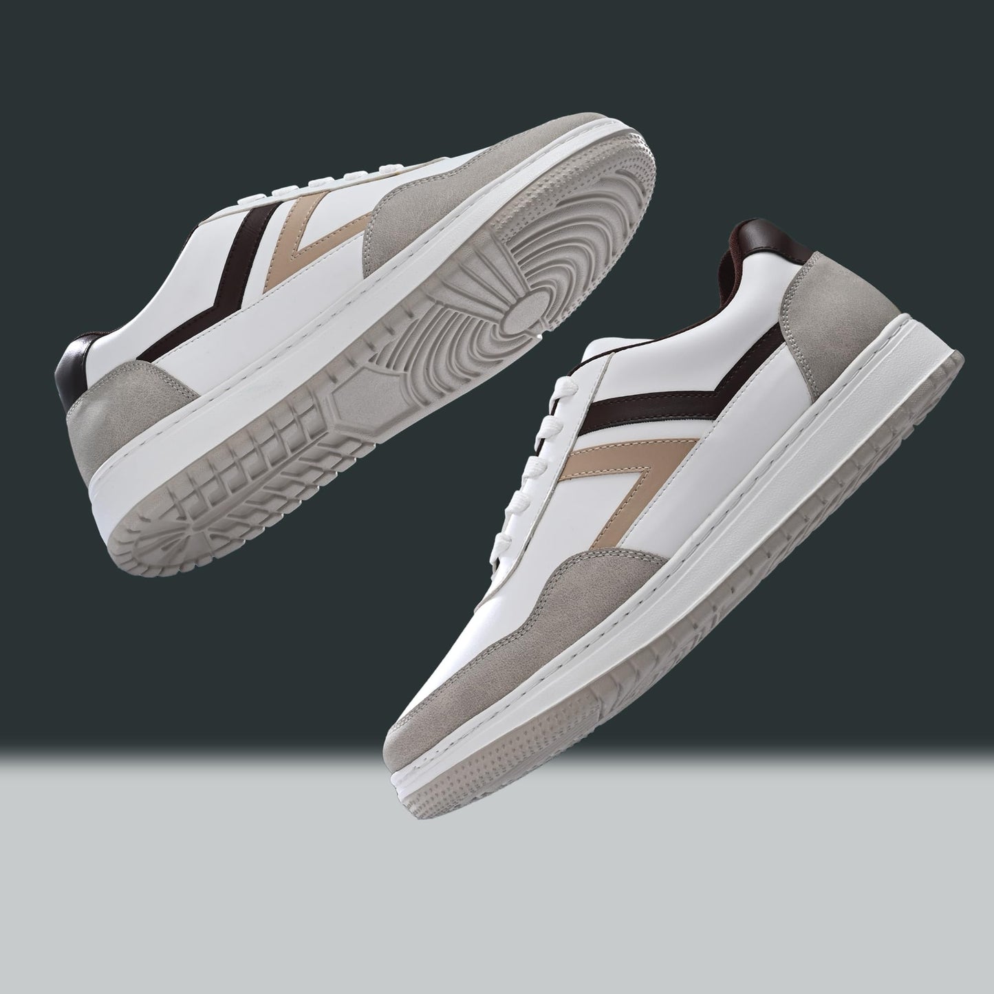 Cruiser Sneaker for Men | Ultimate Comfort & Style with Soft Cushioned Insole | Trendy Lace-Up Design for Casual Outfits & Everyday Wear 2629_CHICKU_9 UK