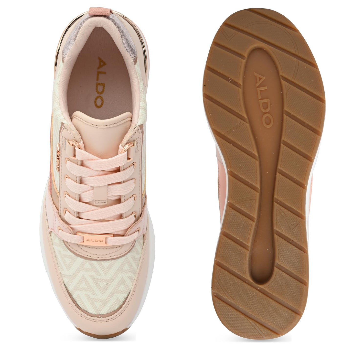 Aldo CAROTERIEL-IN110 Ladies Other White Wedge Sneakers