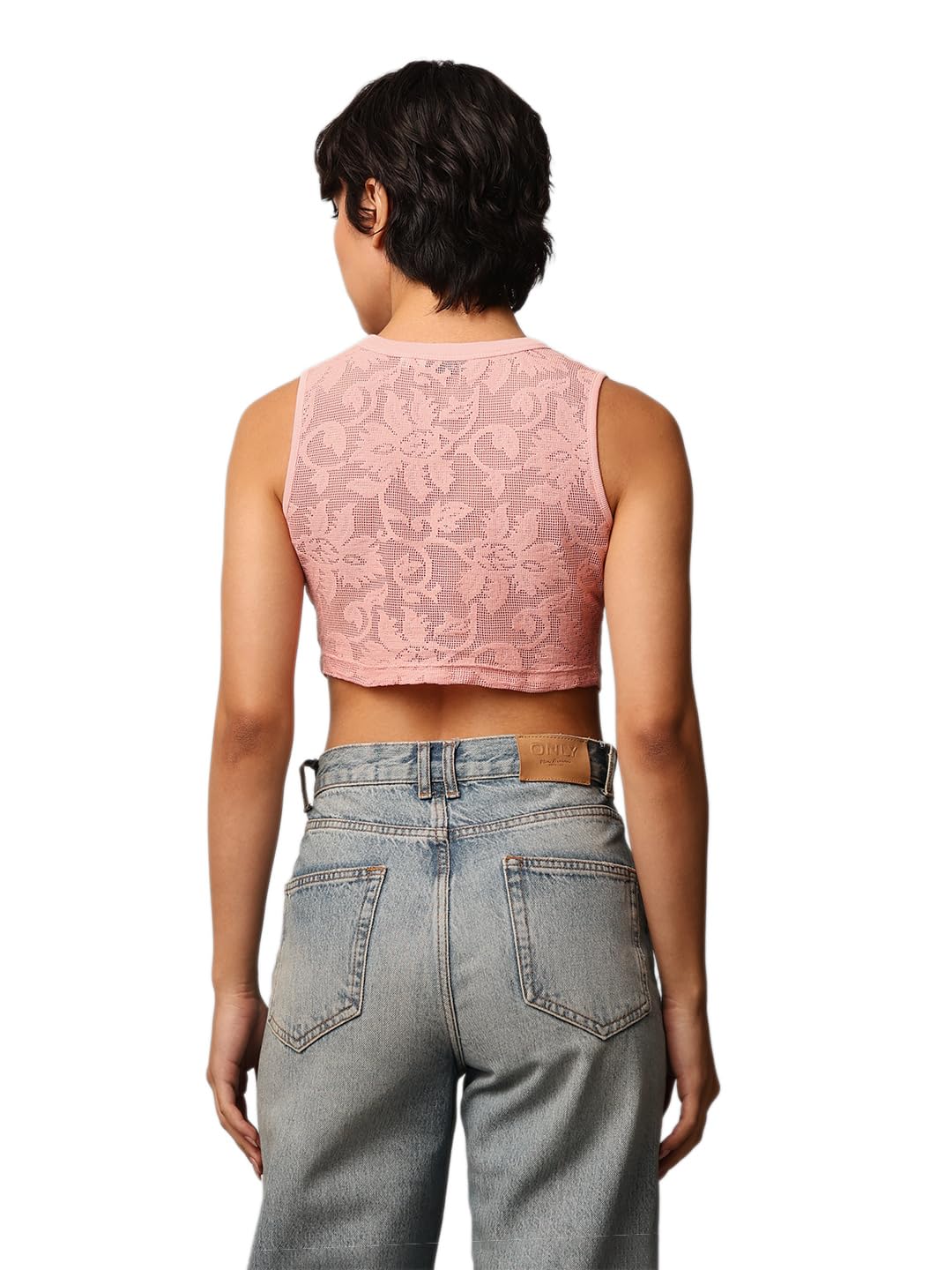 ONLY Women's Regular Fit Pink Top