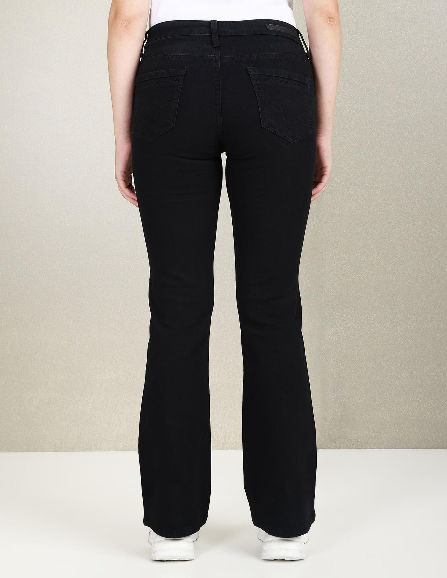 U.S. POLO ASSN. Women's Mid Rise Bootcut Fit Jeans (UWSS23JN018_Black_30)