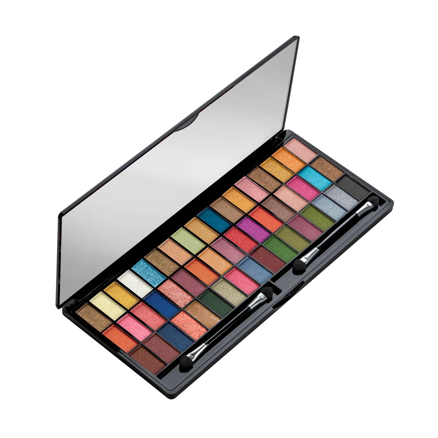 Colors Queen Ultra Pigmented 51 Colors Eyeshadow Palette with Brush | Easy to Blend, Long Wearing Eye Makeup Palette | Eyeshadow Palette with Shimmery Shades (Multicolor - 02)