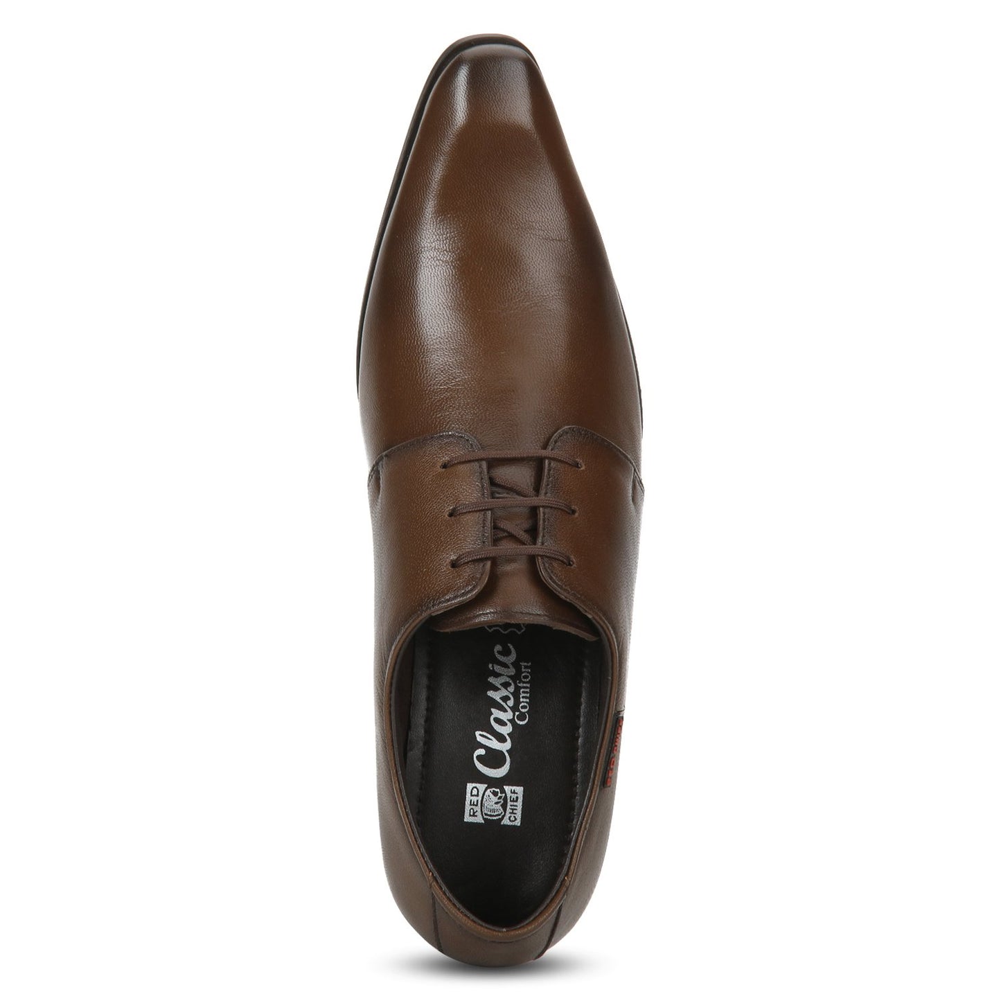 Red Chief Derby Lace Up | Men's Formal Shoes for Office | Tan | PU Sole