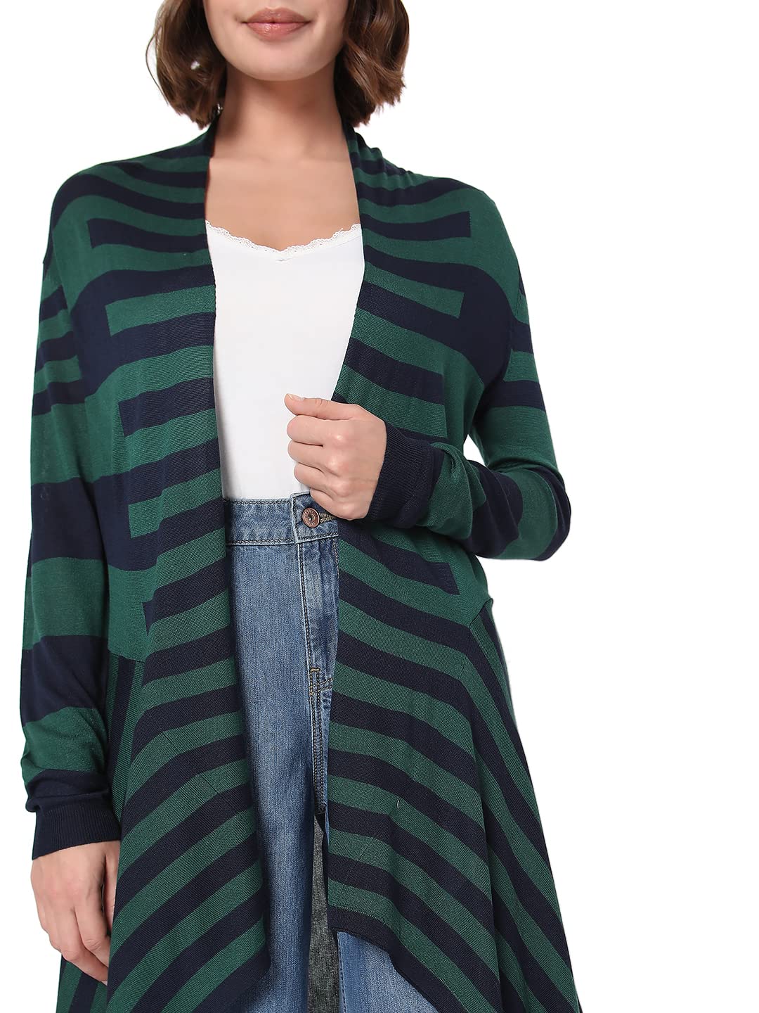 VERO MODA Regular Fit Shrug(248814901_Rain Forest_XS)