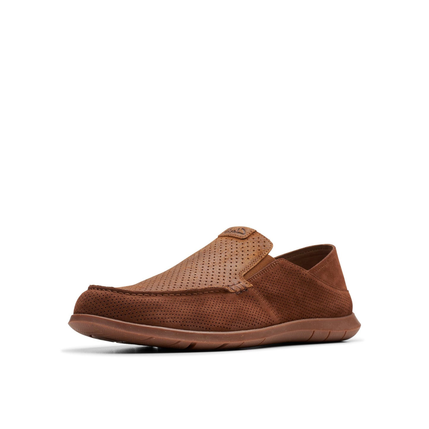 Clarks Men's Flexway Easy Moccasin, Dark Brown Suede, 6.5 UK