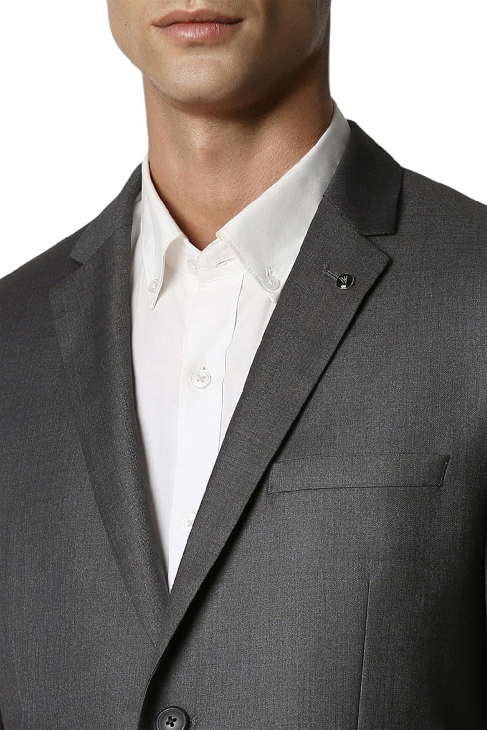 Van Heusen Men's Notch Lapel Slim Suit Jacket (VHSU1M76914_Grey_38)