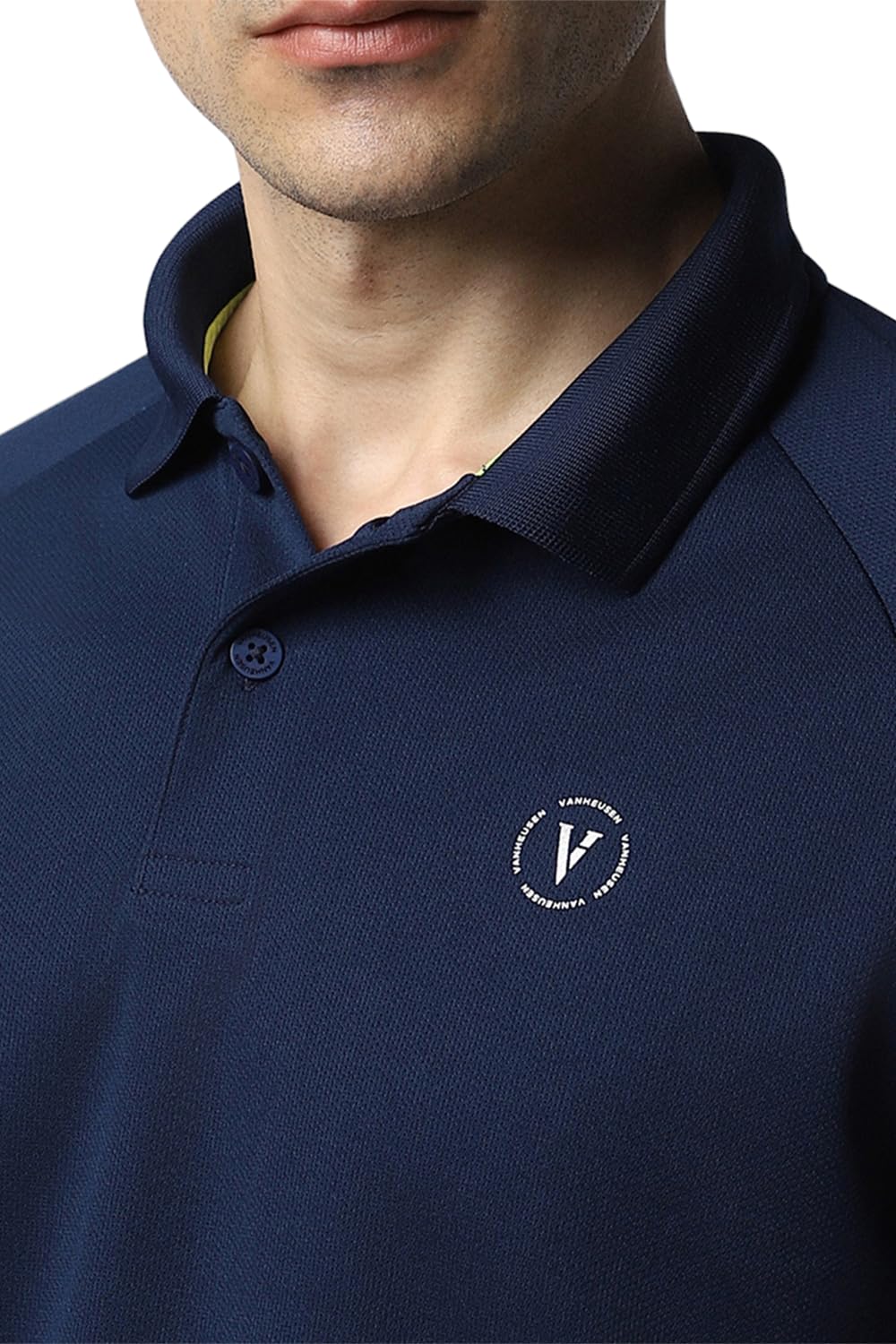 Van Heusen Men's Regular Fit T-Shirt (VFKPARGFK96083_Navy