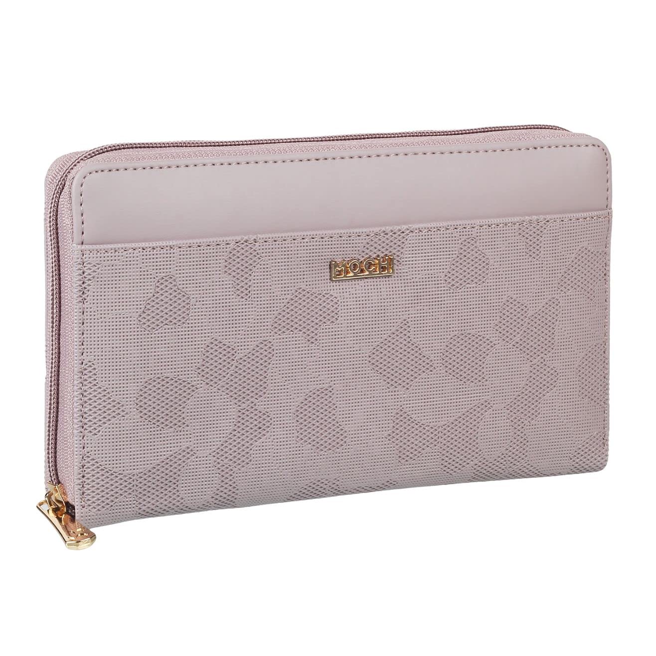 Mochi Women Zip Around Clutch (95-8371-Purple)