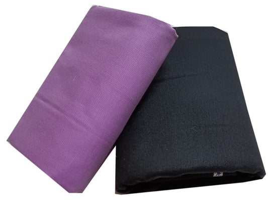 Raymond Fabrics Makers Men's Combo of Unstitched Poly Cotton Shirt and Trouser Fabric Set - Gift Pack (Multicolour_Free Size)