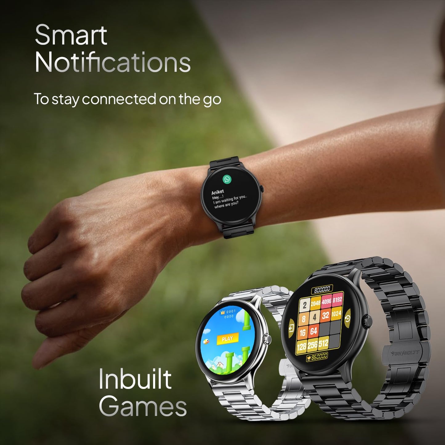 Fire-Boltt Newly Launched Phoenix Ultra Blaze Luxury Stainless Steel, Bluetooth Calling Smart Watch, AI Voice Assistant, Metal Body with 120+ Sports Modes, SpO2, Heart Rate Monitoring (Silver)