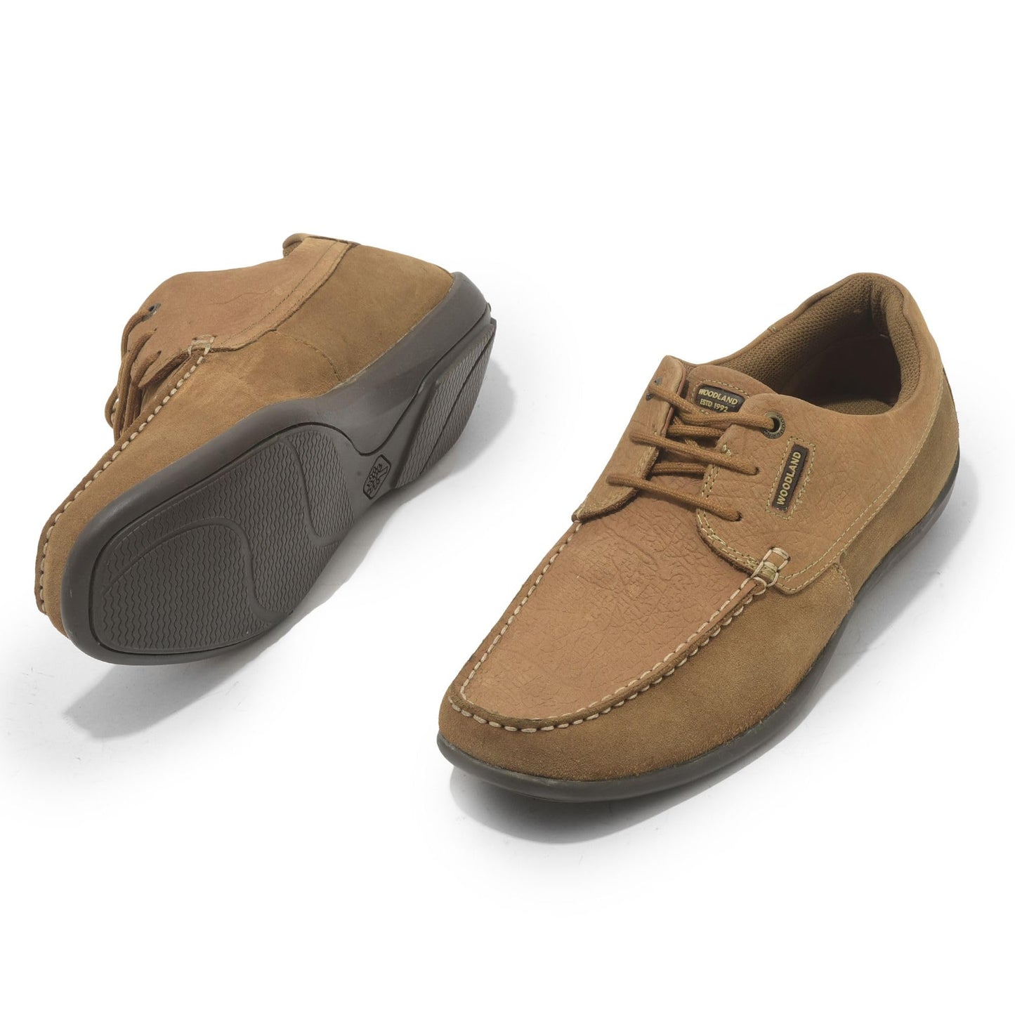 Woodland Men Camel Slip-On Shoes