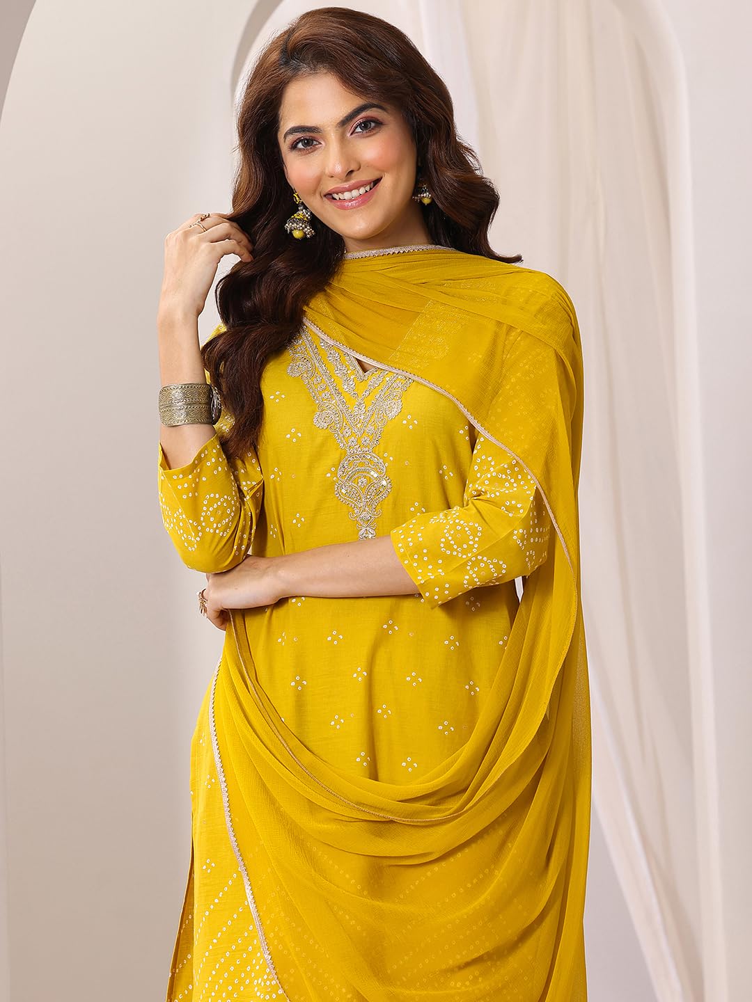 Libas Women's Cotton Blend Kurta Sets (99130OR