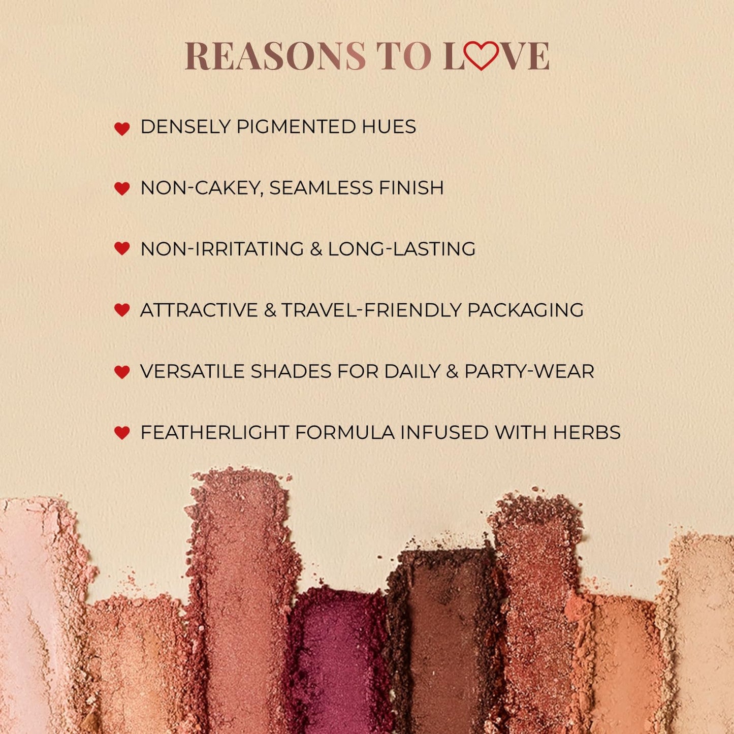 Just Herbs 4-in-1 Eye-shadow Palette Herb Enriched Manjishtha+Liquorice Root 4g (Watching Sunset)