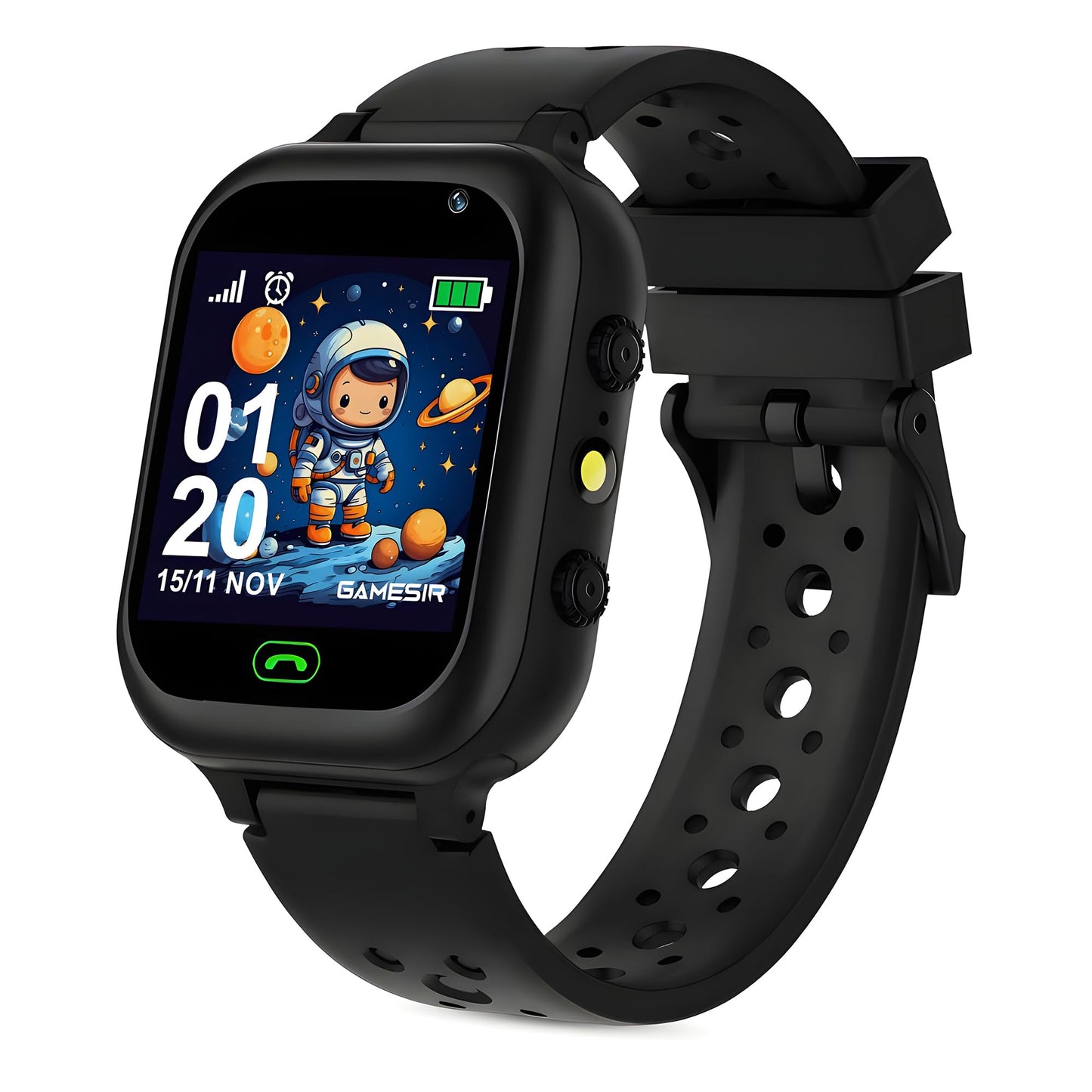GameSir Q15 Kids Smart Watch 1.44" TFT Display 3G / 4G SIM Support, Learning & Gaming Apps, Gifting Watch, Water Rasistance, GPS Tracking, Smartwatch for Boys & Girls (Black)