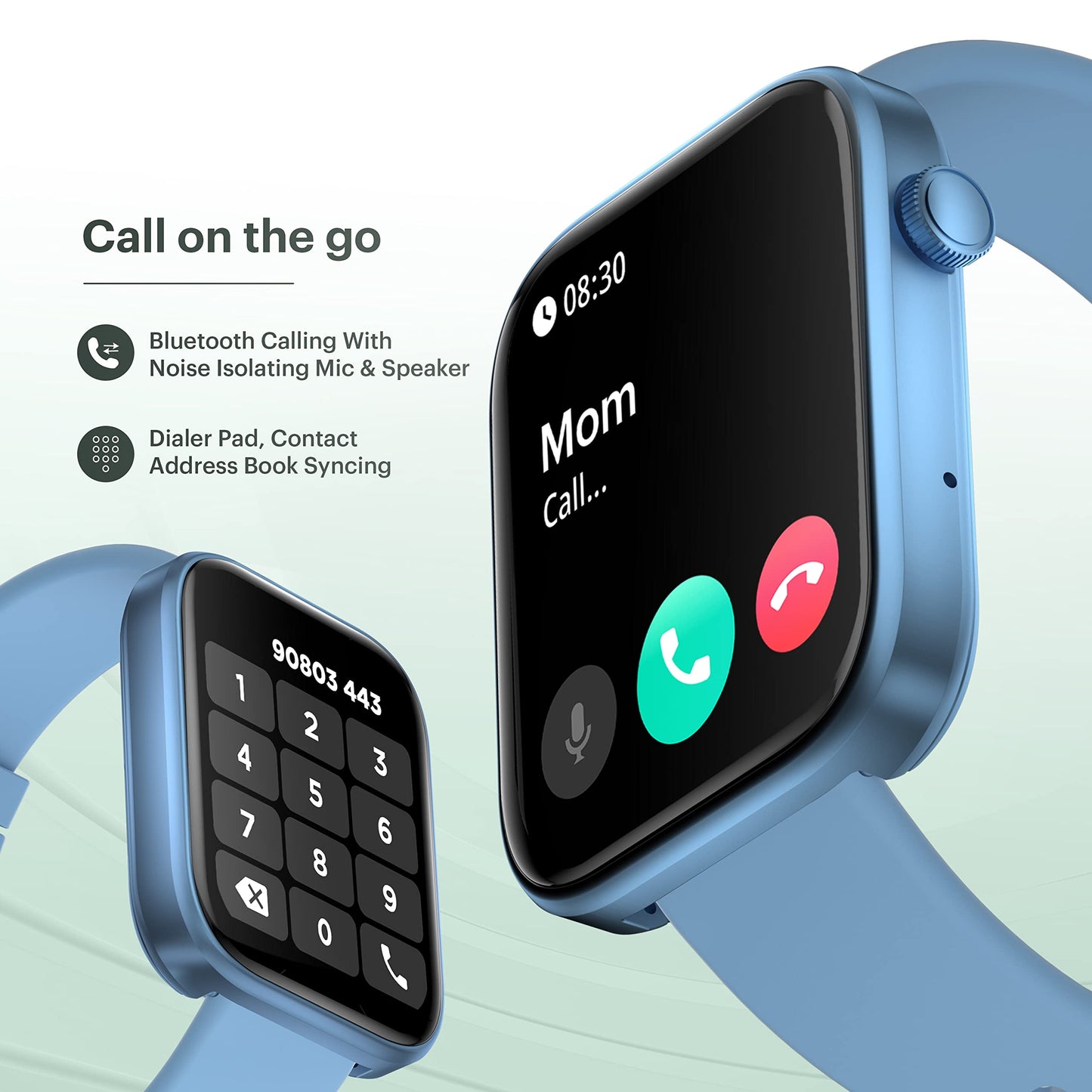 (Refurbished) URBAN Nexus M Smart BT Calling Smart Watch with Massive 2.0" Super HD Display, One-Connect Realtek Chipset, Games, 120+ Sports Modes, 150+ Watch Faces, Dedicated Health Sensors (Cobalt Blue)