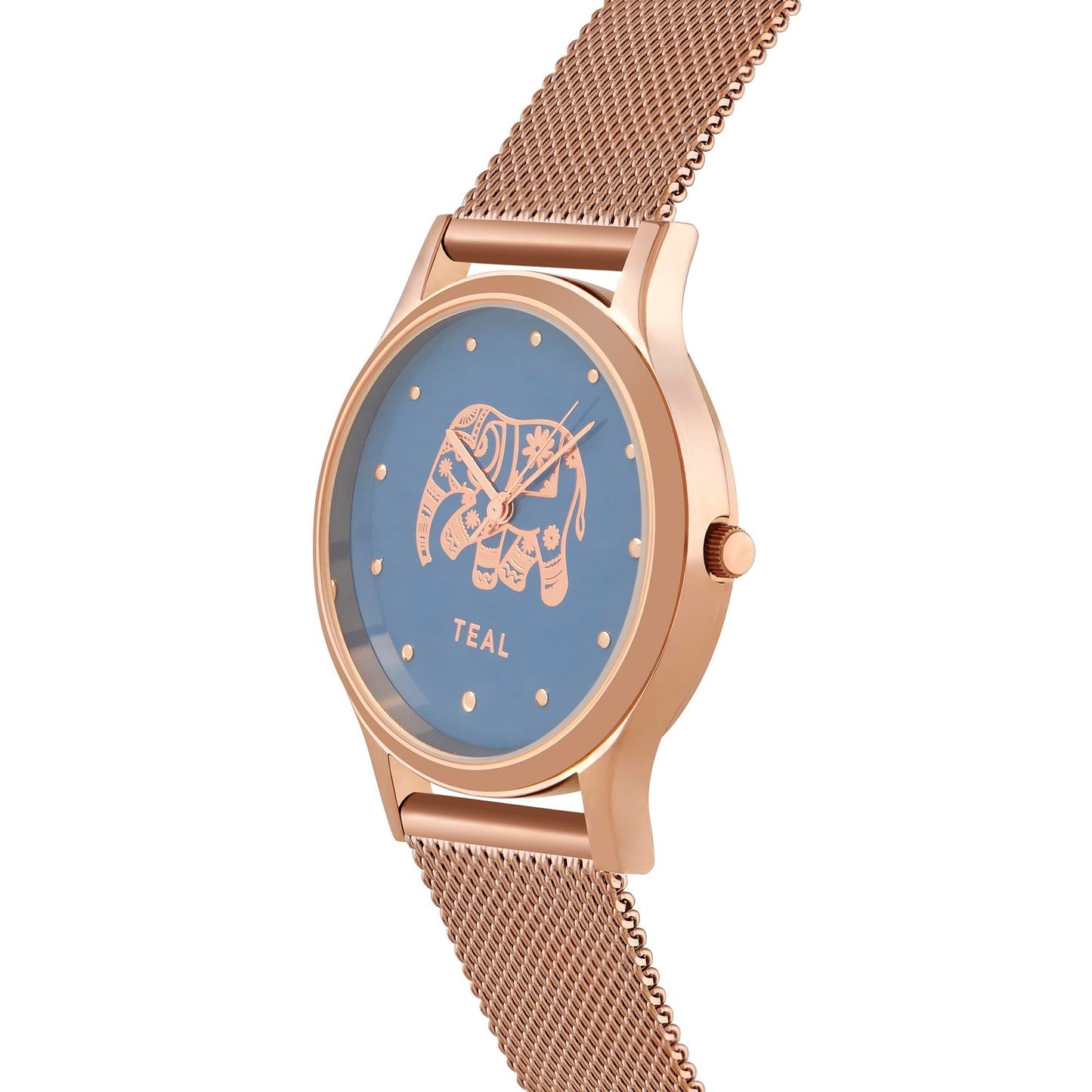 TEAL BY CHUMBAK Round Dial Analog Hand Watch for Women, Gifts for Women/Girls/Ladies, Stylish Fashion Watch for Casual/Work