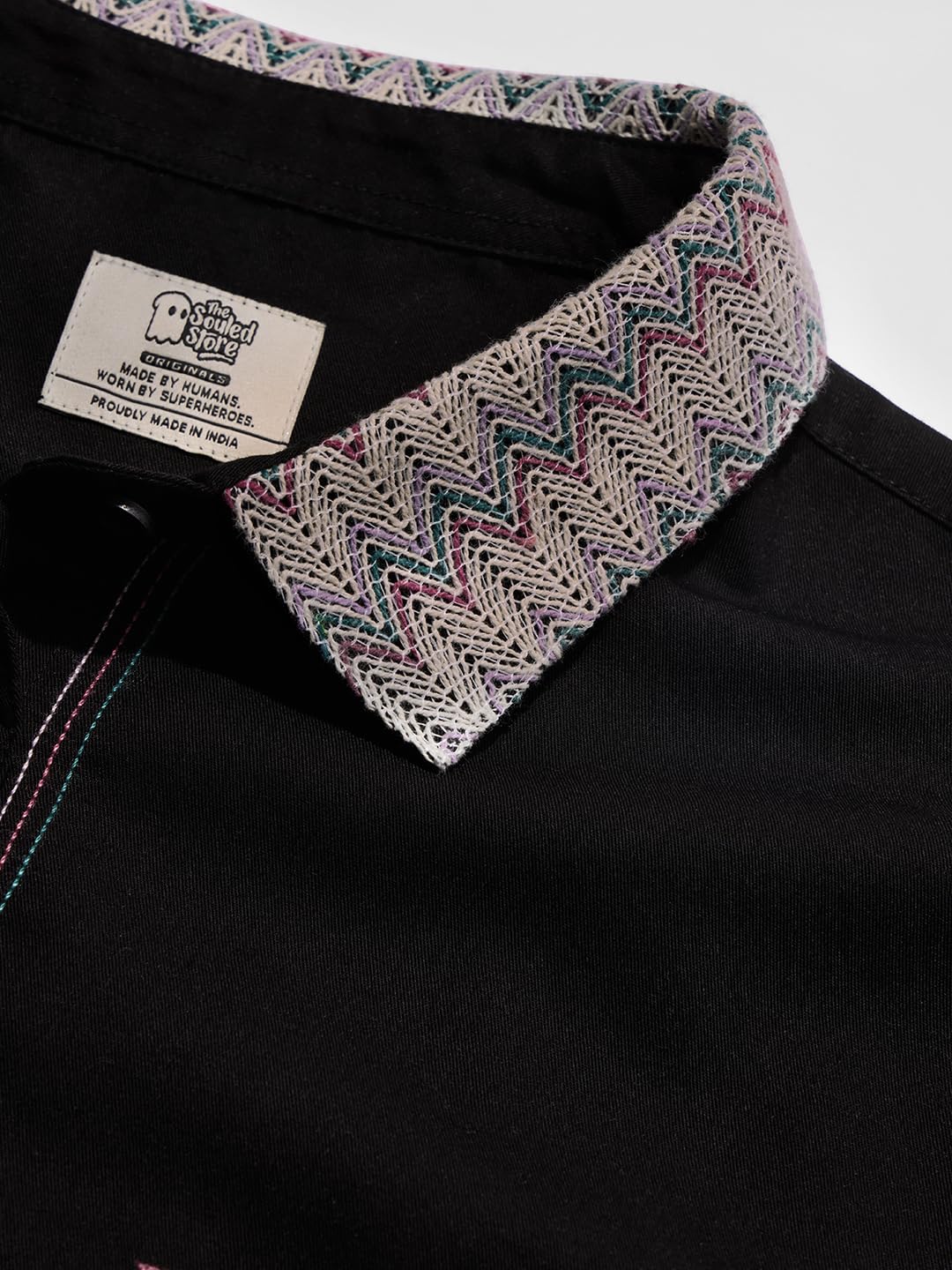 The Souled Store Originals: Elixir Women & Girls Long Sleeve Collared Neck Button Down Regular Fit Cotton Shirts