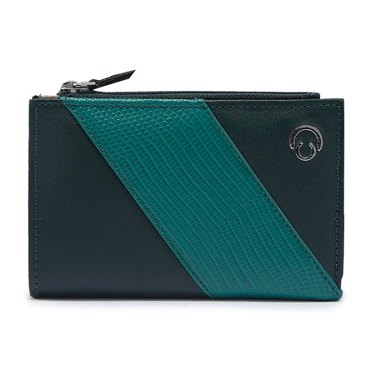 Caprese Zoey Bifold Wallet Small Bottle Green