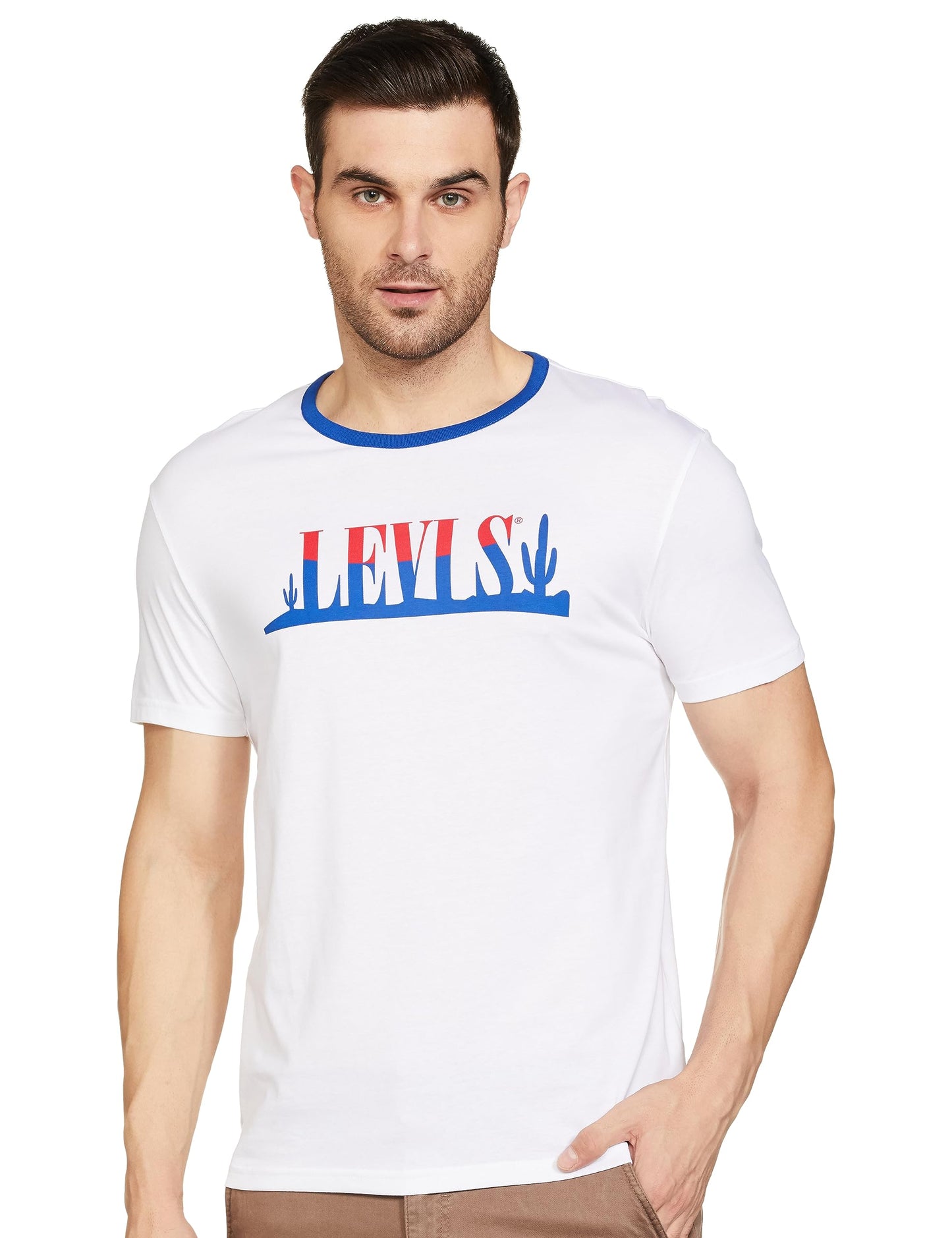 Levi's Men's Regular Fit T-Shirt (16961-0294_White