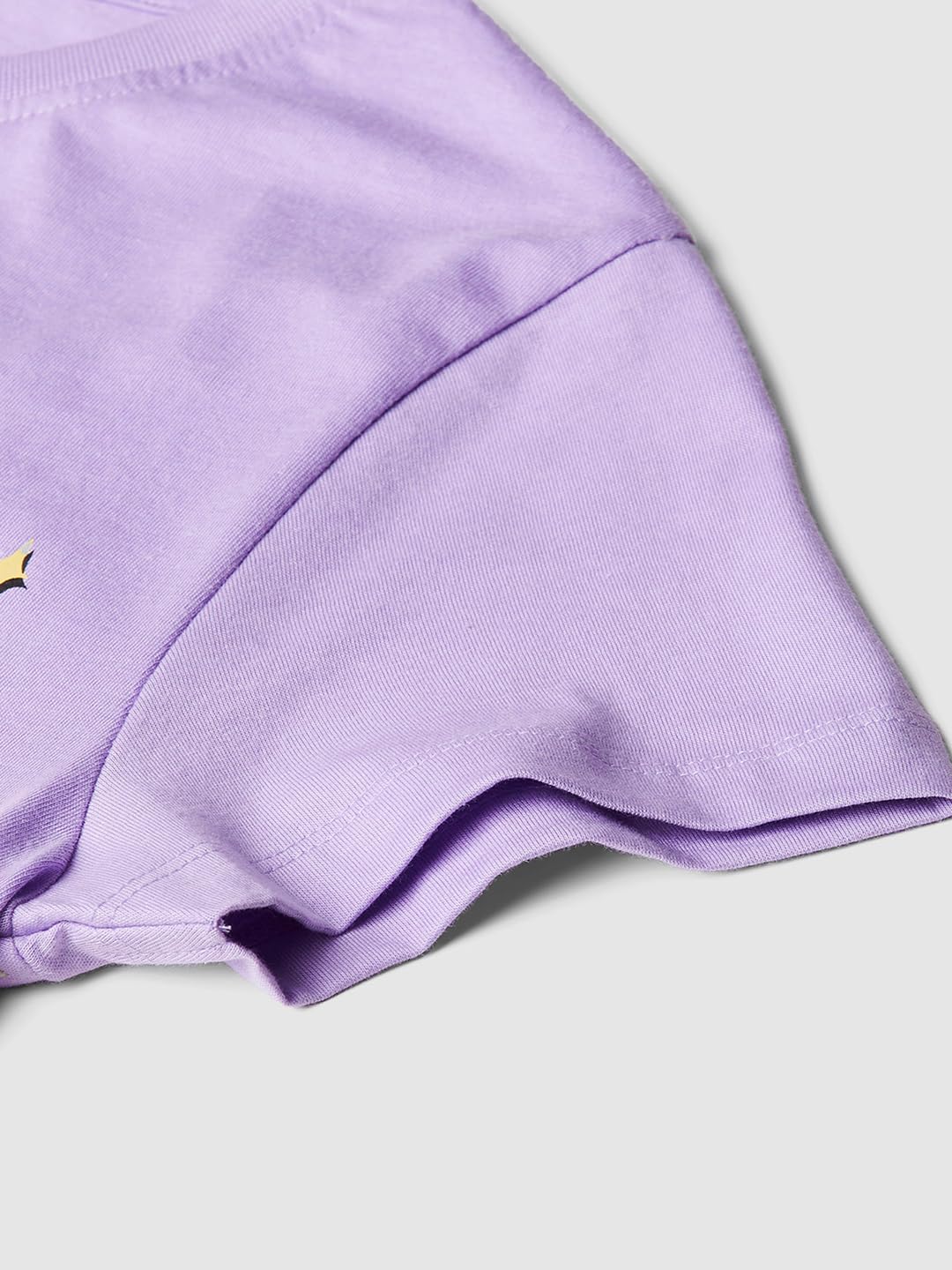 Max Girls Cotton Regular Fit T-Shirt (M24EBT39LILAC_Lilac, 13-14 Years