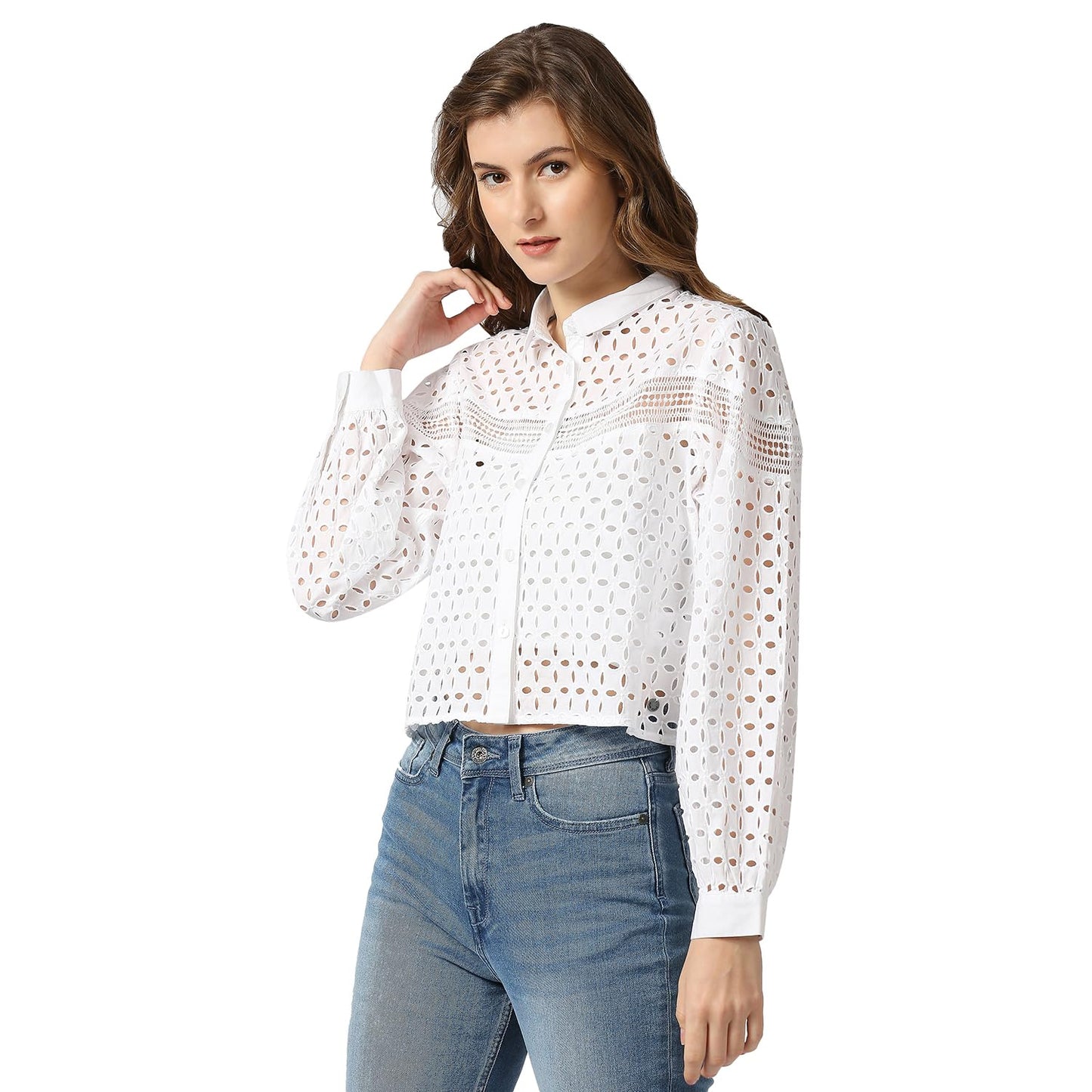 Pepe Jeans Women's Regular Fit Solid Shirts