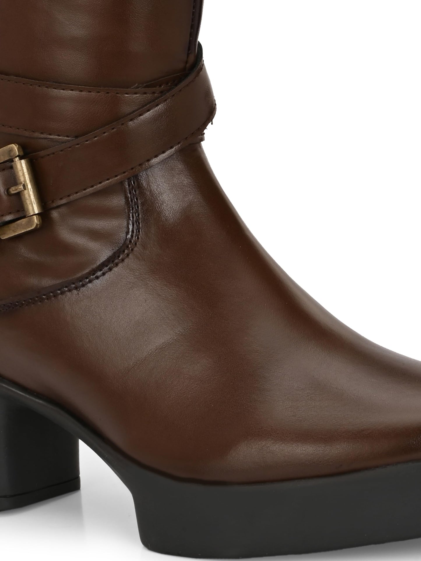 Delize Brown Women Knee ankle boots 66370-40