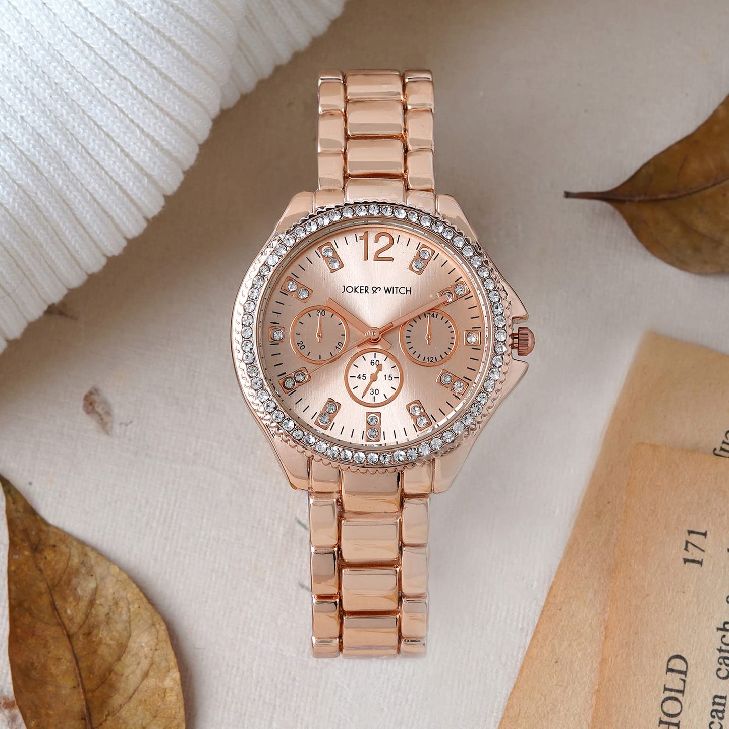 Joker & Witch Reina Rose Gold Metal Alloy Analogue Watch for Women