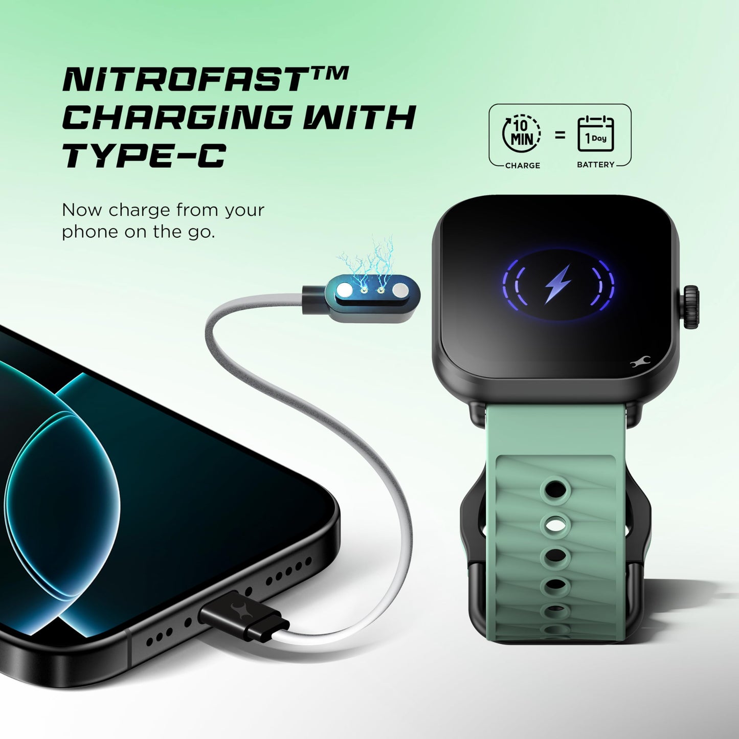 Fastrack MYND 1.93” AMOLED Display Smartwatch for Men & Women with AI Watch Faces,AI Chat,Offline Voice Commands,Curved Metallic Design,Functional Crown,BT Calling, Health Suite,100+ Multisport Modes