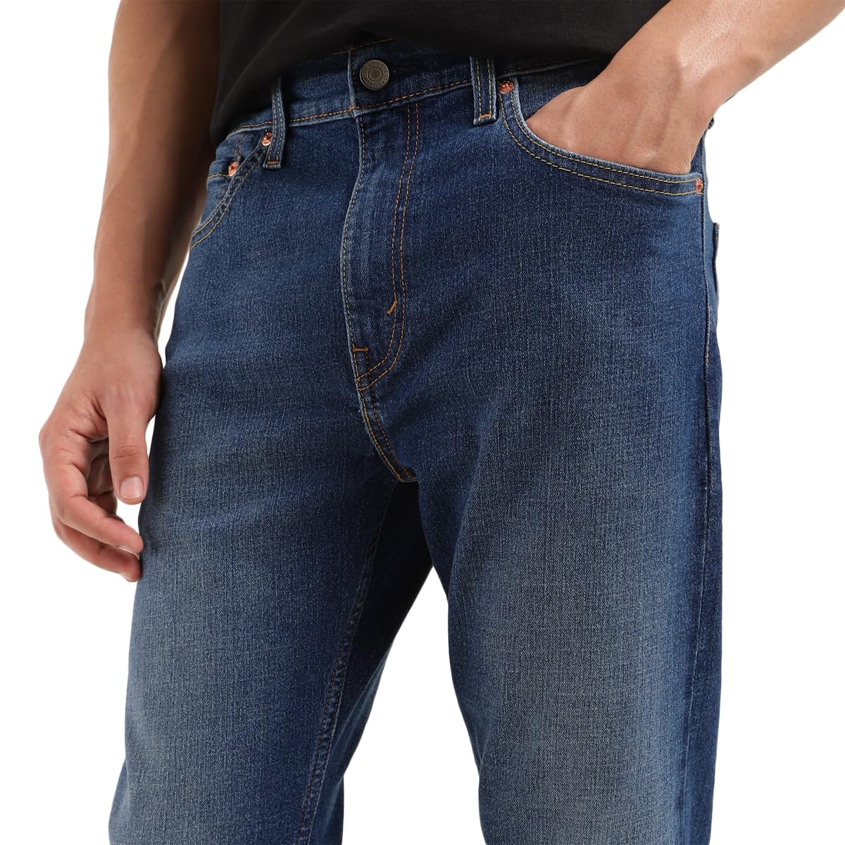 Levi's Men's 512 Slim Tapered Fit Mid Rise Jeans Navy, 32