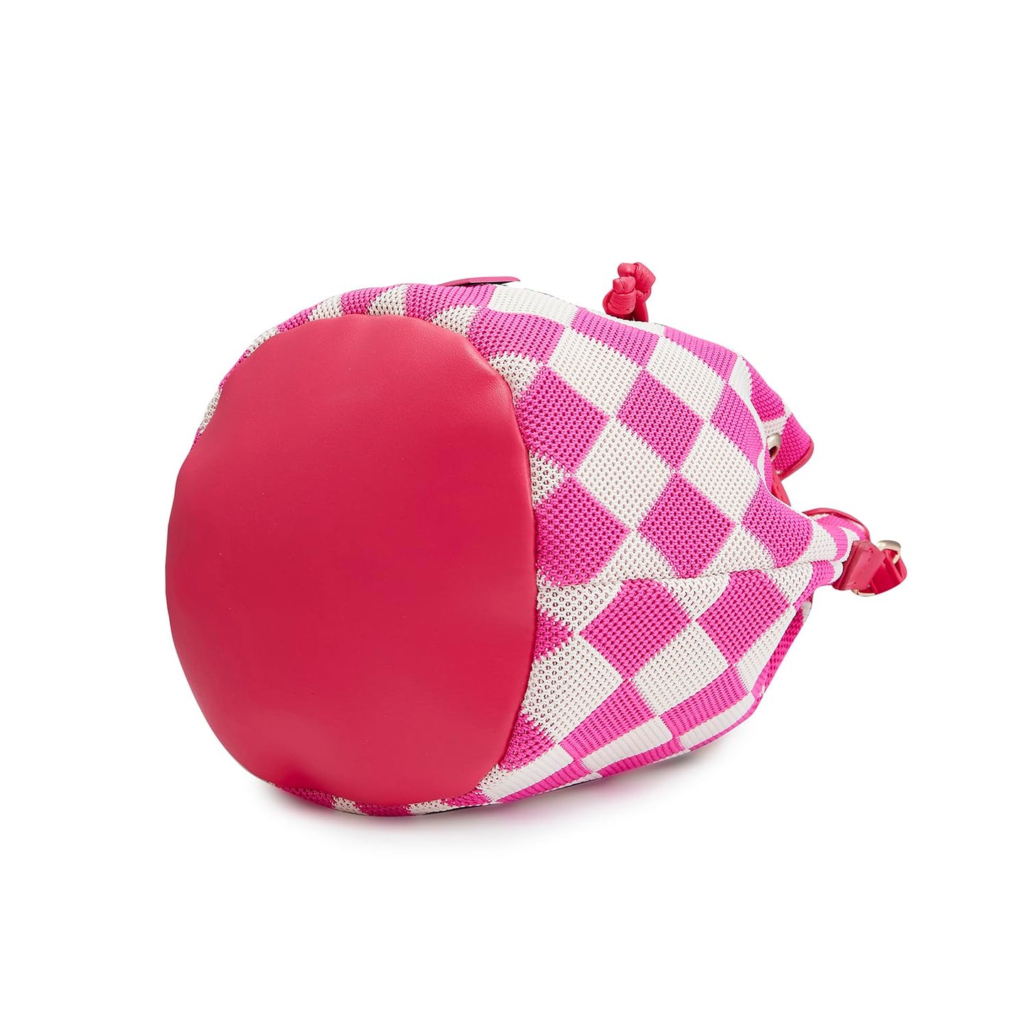 Caprese Checker Sling Bag for Women (Medium, Fuchsia)