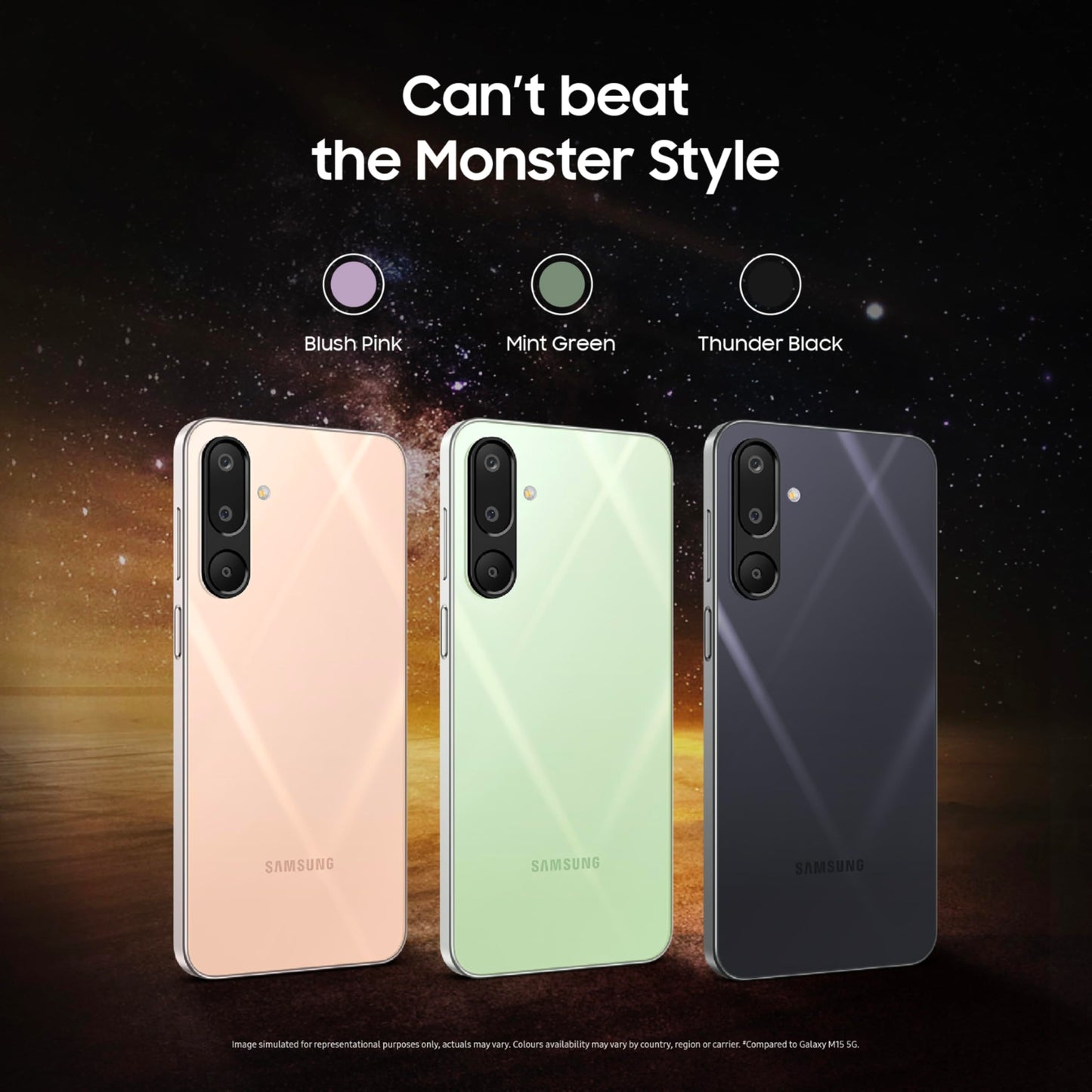 Samsung Galaxy M16 5G (Thunder Black, 6GB RAM, 128 GB Storage) | MediaTek Dimensity 6300 | AnTuTu Score 422K+ | Super Amoled Display | 25W Fast Charging | 6 Gen. of OS Upgrades | Without Charger