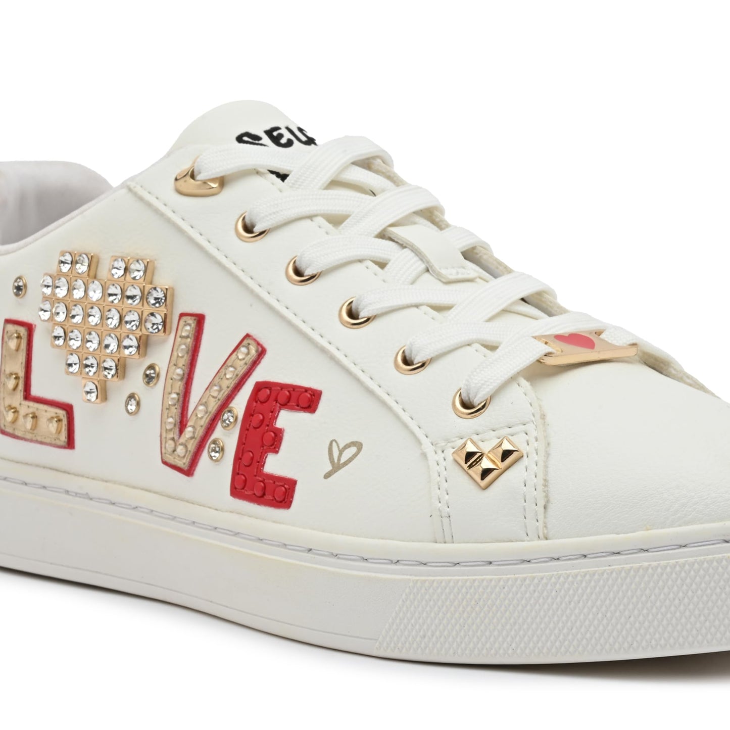 Aldo DIGIHEART-IN100 Ladies White Flat Sneakers