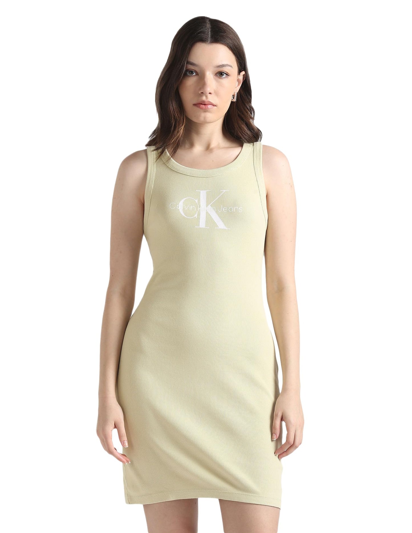 Clavin Klein Womens Green Color Dress (XS)