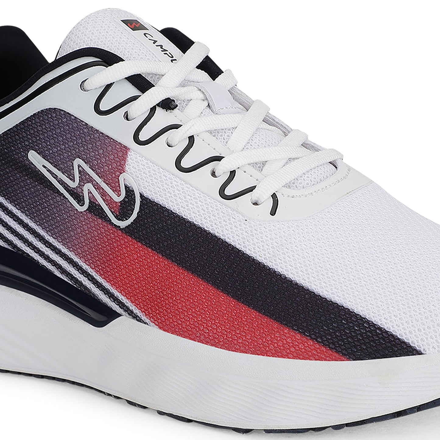 Campus Men's Lucas Running Shoes WHT/Navy - 7UK/India