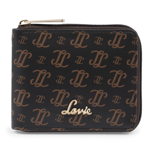 Lavie Women's Sacy Monogram LL Print Small Zip around Wallet | Ladies Purse Handbags