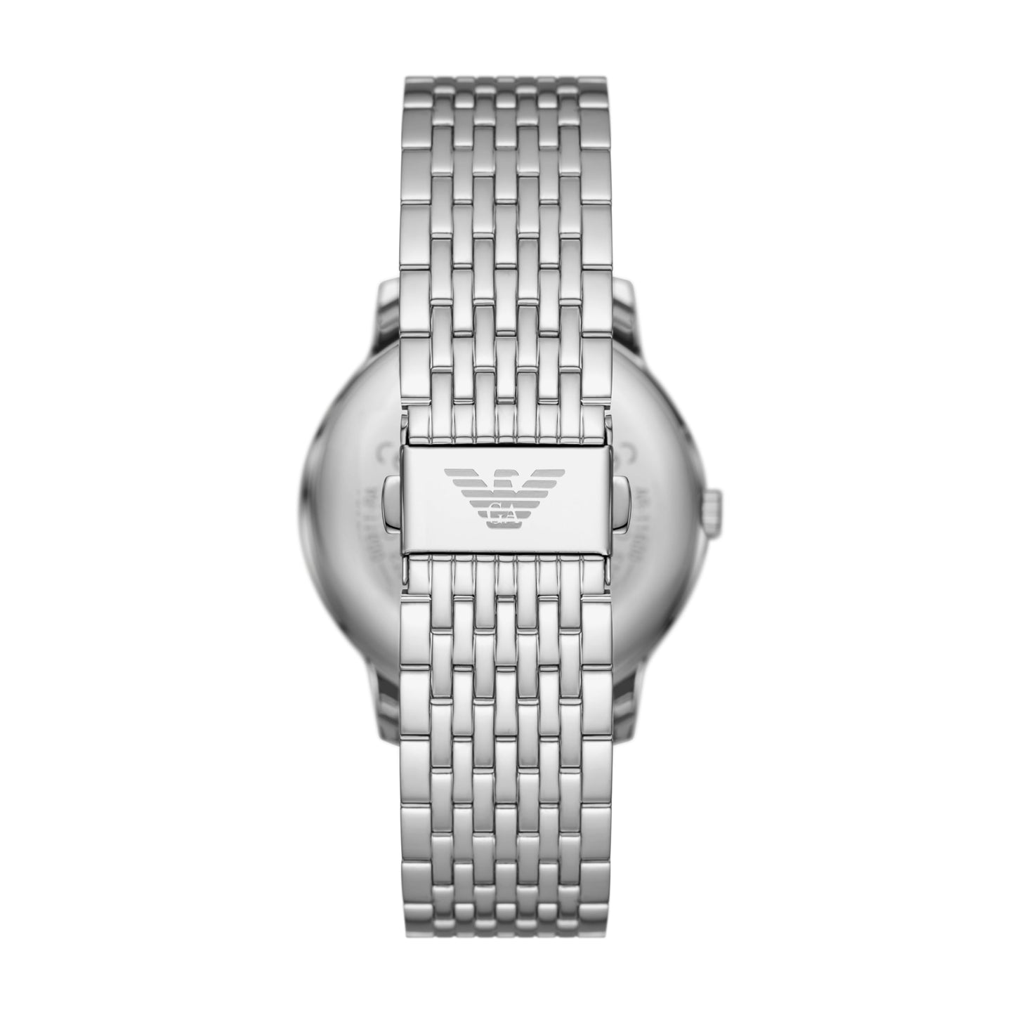 Emporio Armani Stainless Steel Analog White Dial Men Watch-Ar11599, Silver Band