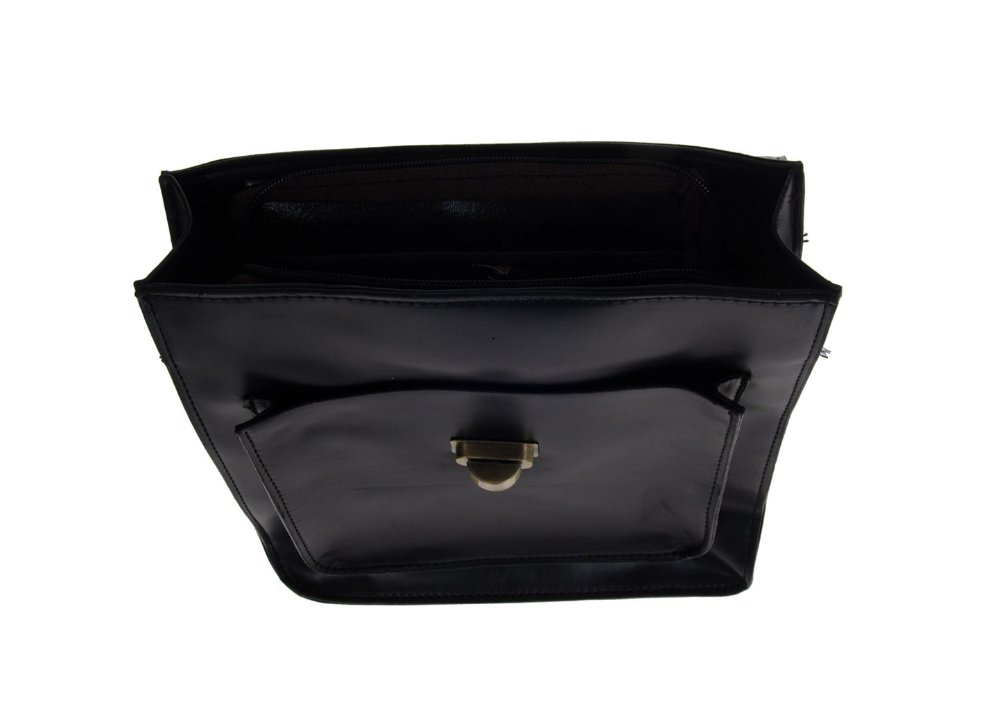 Artisan Crafted Leather Look Messenger Bag/Handbag Backpack/Office Bag/Shoulder Bag (Black) with Removable Straps For Women/Girls