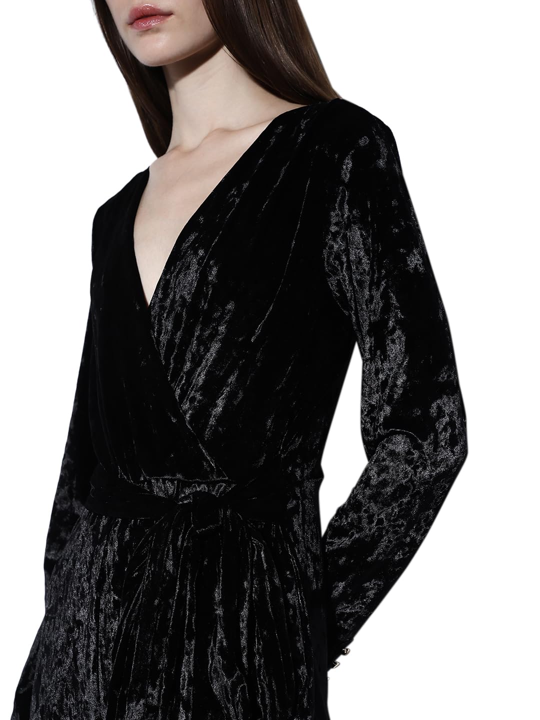 ONLY Women's Regular Fit Black Jumpsuit