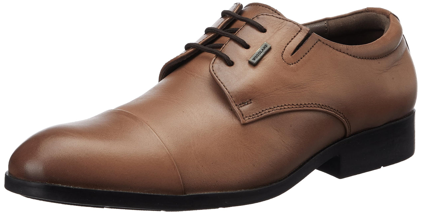 Woodland Men's Tan Softy Crust Formal Shoes-8 UK (42EURO) (GF 4908023)